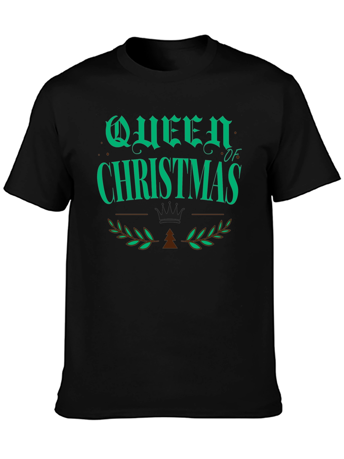 Queen of Christmas Graphic T-Shirt - Holiday Apparel