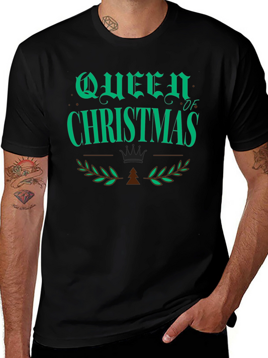Queen of Christmas Graphic T-Shirt - Holiday Apparel