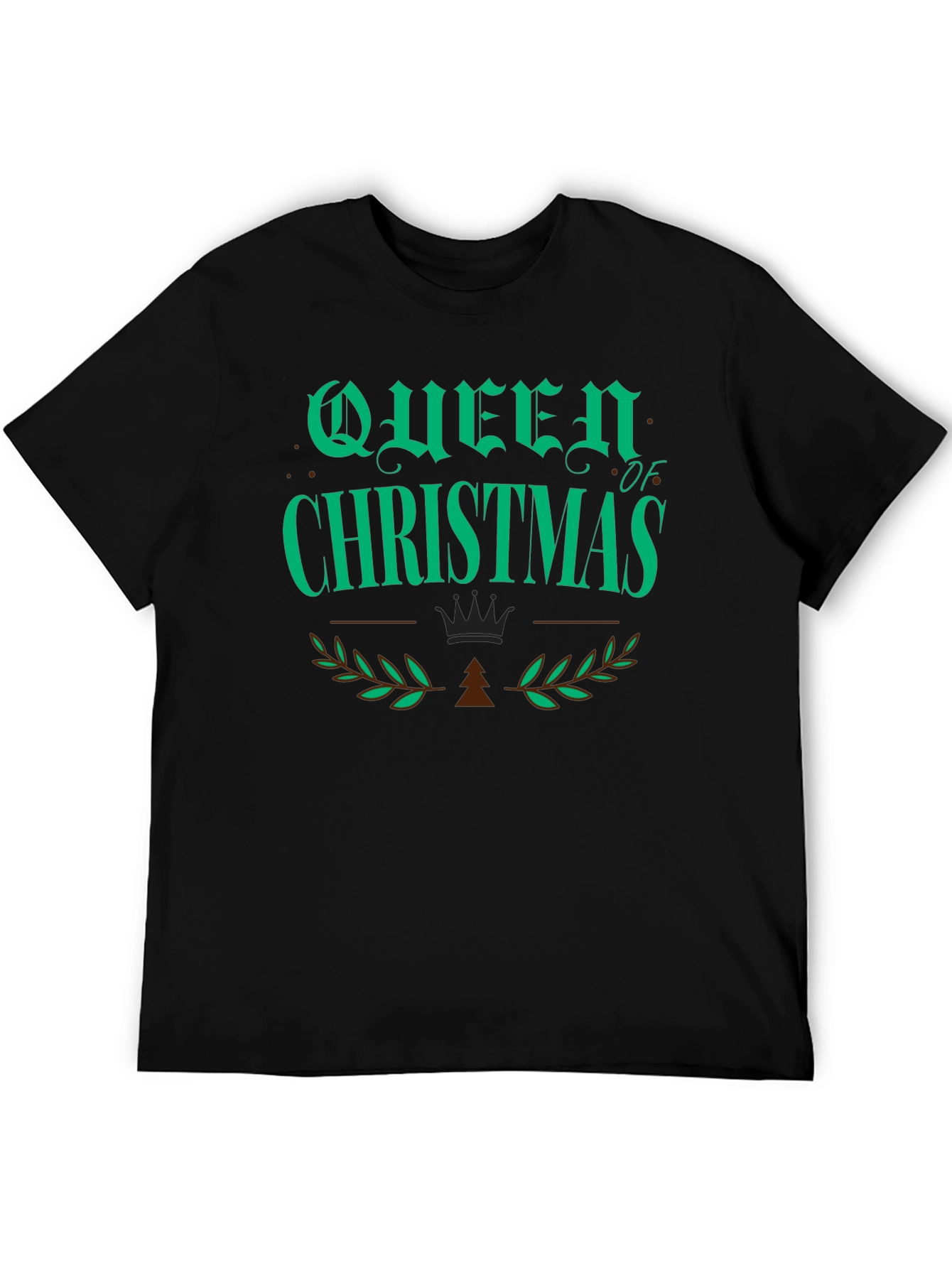 Queen of Christmas Graphic T-Shirt - Holiday Apparel