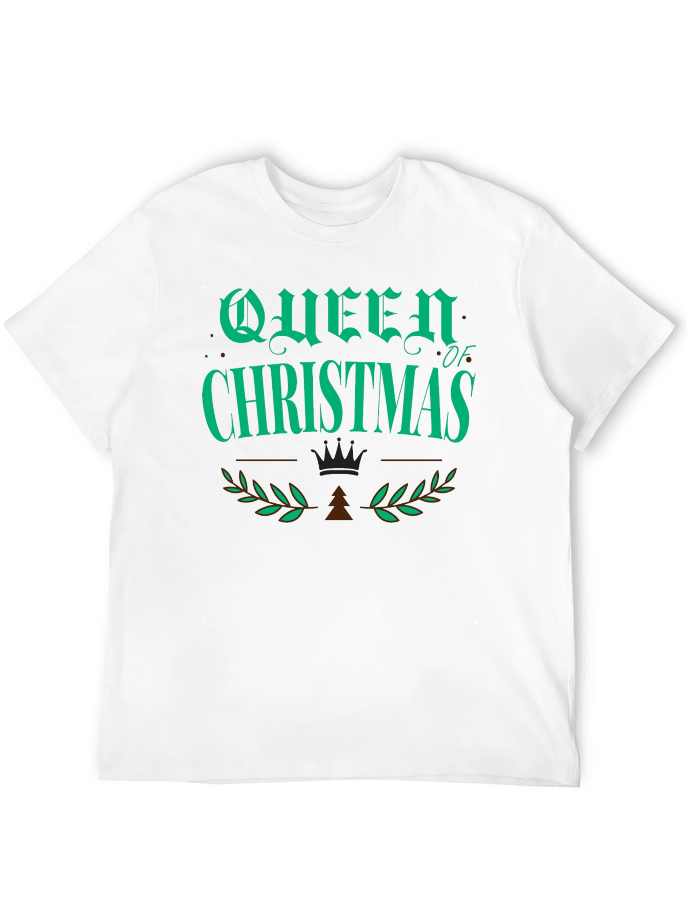 Queen of Christmas Graphic T-Shirt - Holiday Apparel