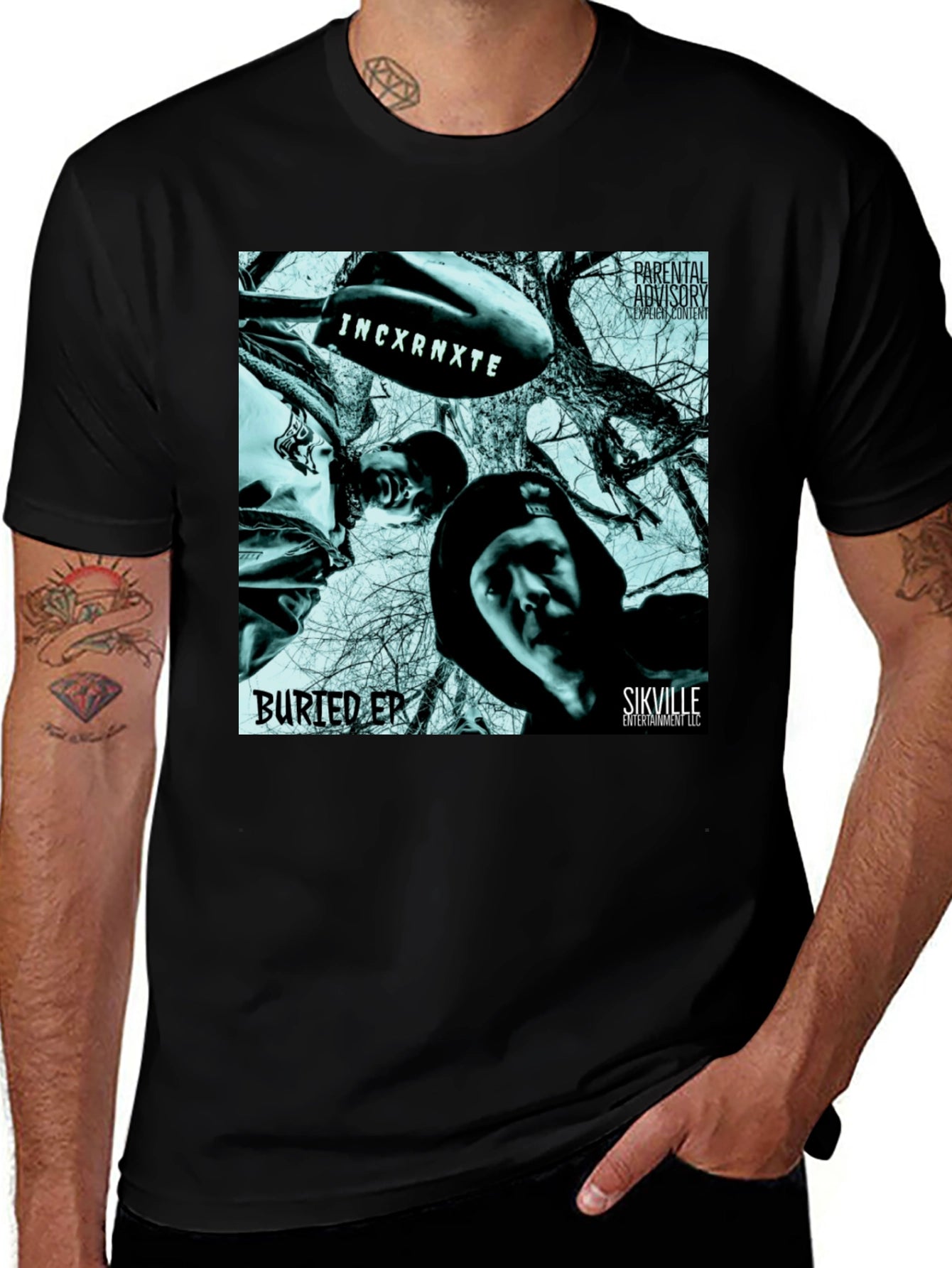 Incxrxnte Buried EP Black T-Shirt