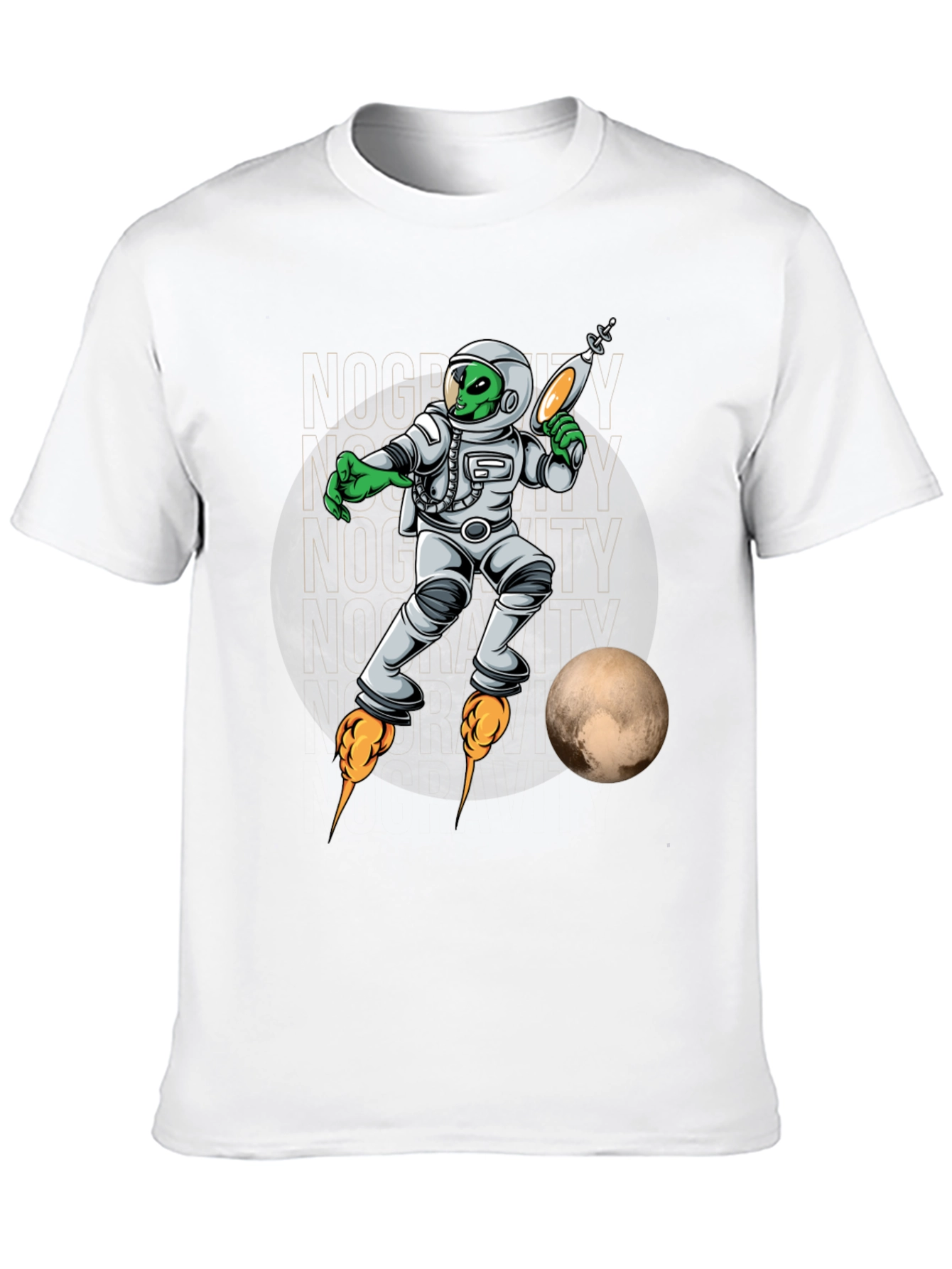 Alien Astronaut T-Shirt - Retro Sci-Fi Style