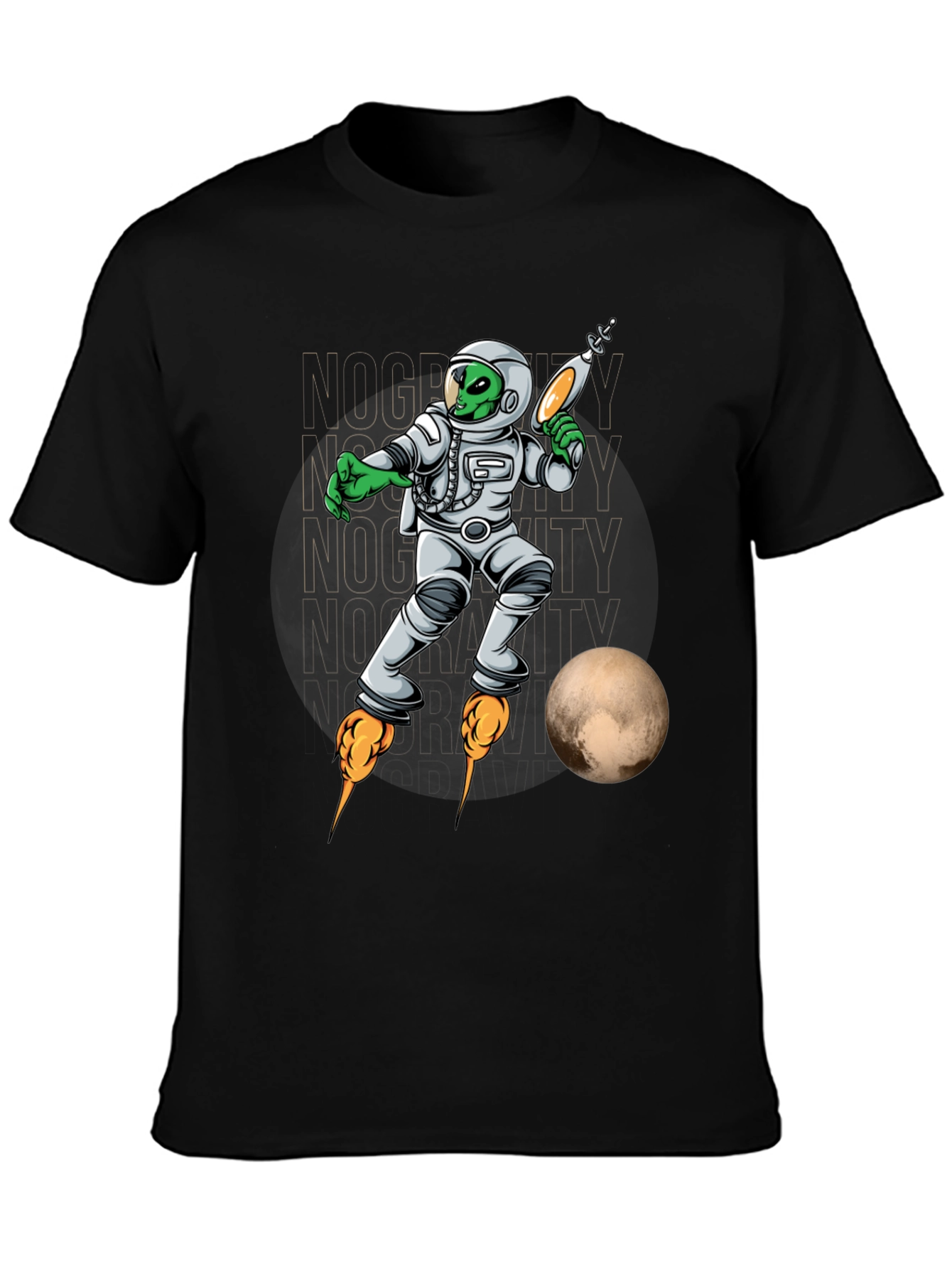 Alien Astronaut T-Shirt - Retro Sci-Fi Style