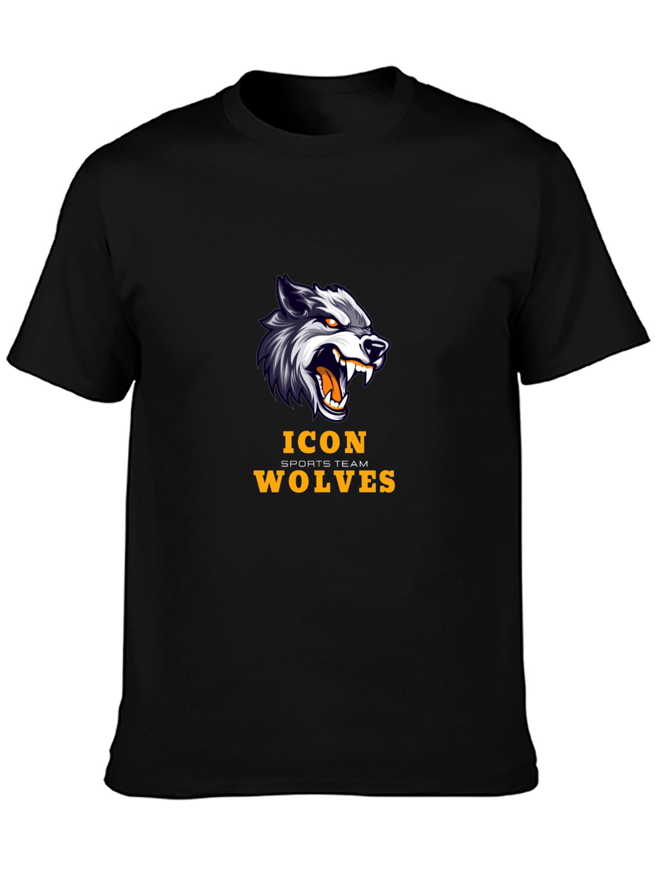 Icon Wolves Sports Team Graphic T-Shirt