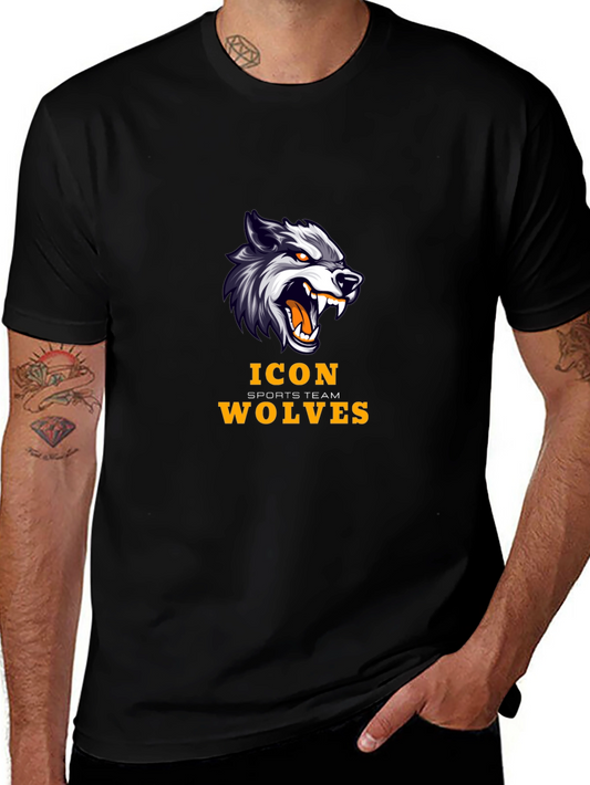 Icon Wolves Sports Team Graphic T-Shirt