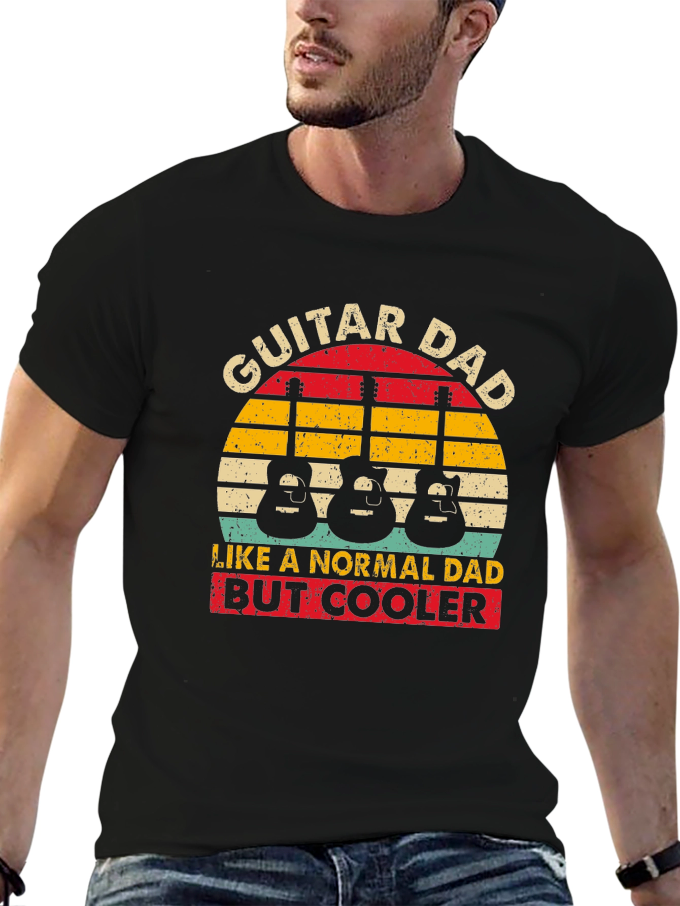 Guitar Dad T-Shirt - Normal Dad But Cooler