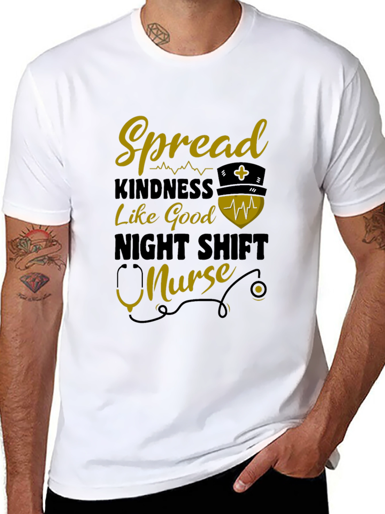 Spread Kindness Nurse Graphic Tee