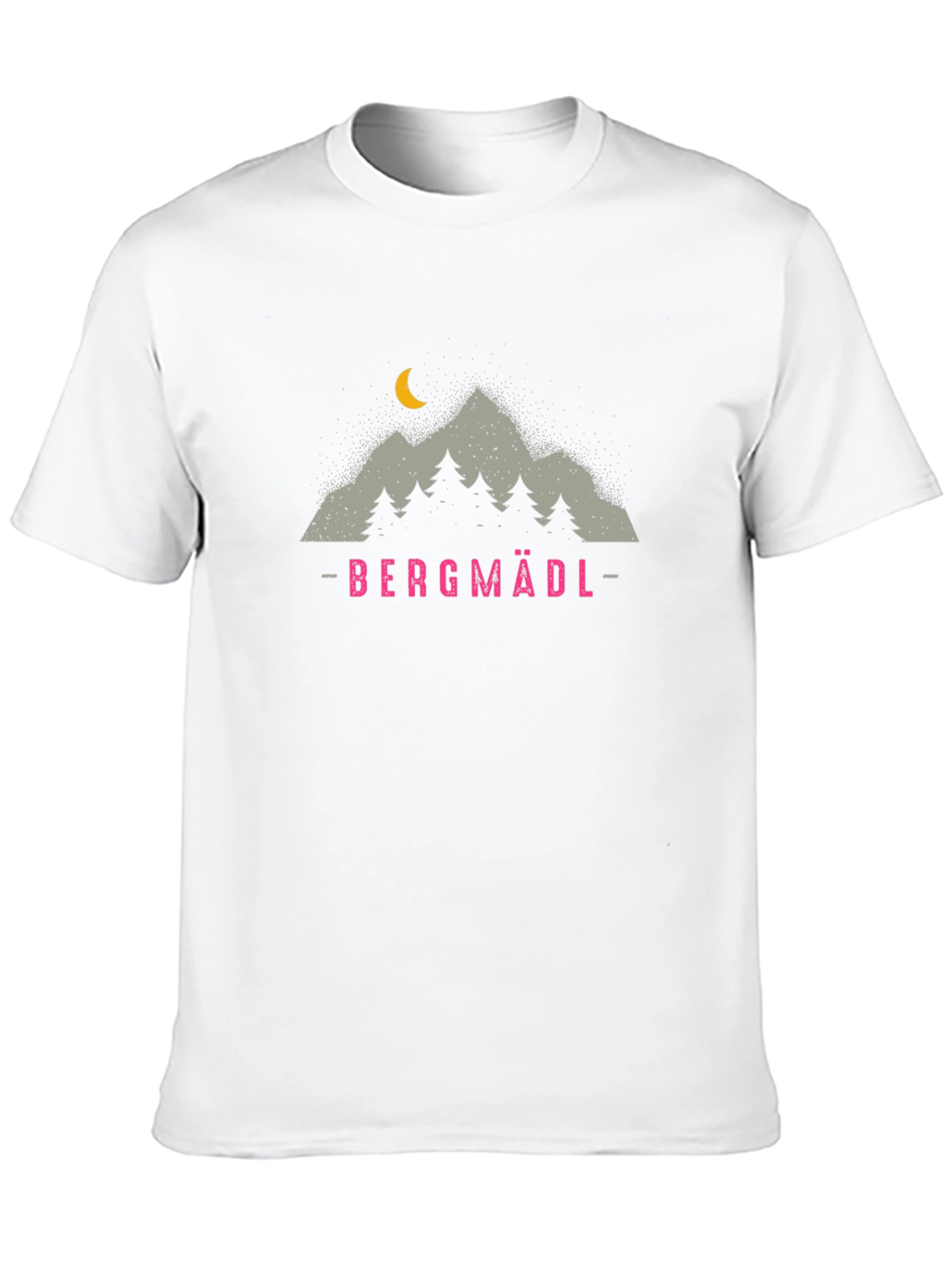 Bergmädl Mountain Graphic T-Shirt - Unisex Black Tee