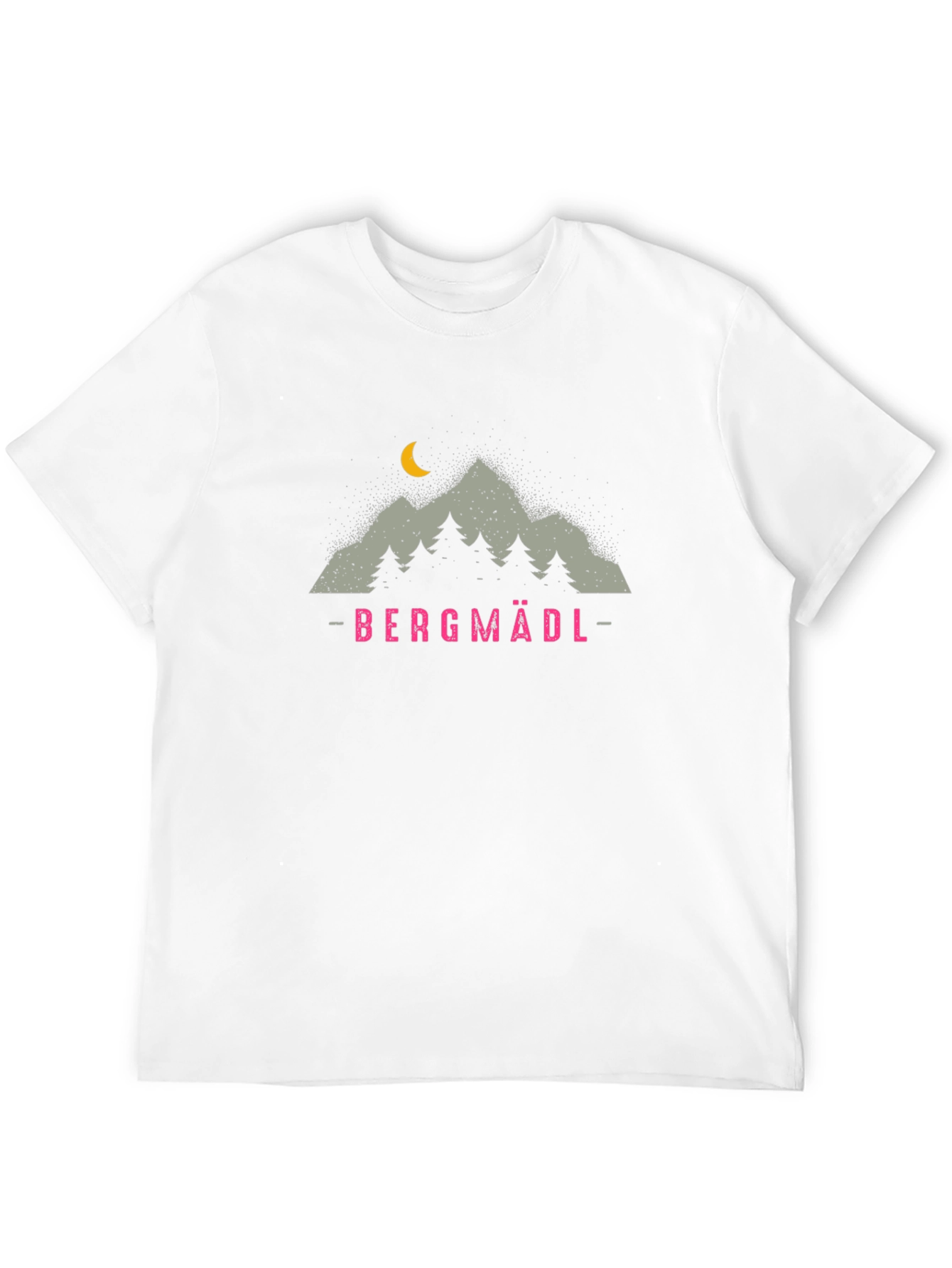Bergmädl Mountain Graphic T-Shirt - Unisex Black Tee