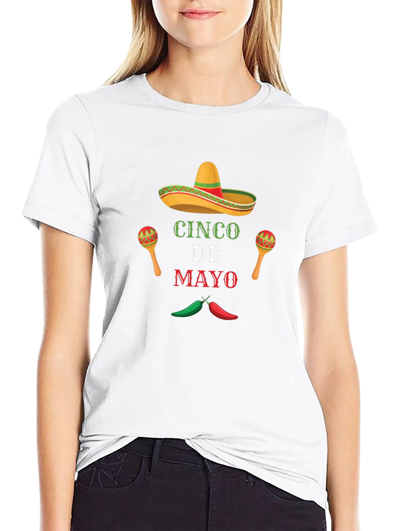 Cinco De Mayo Graphic T-Shirt - Black