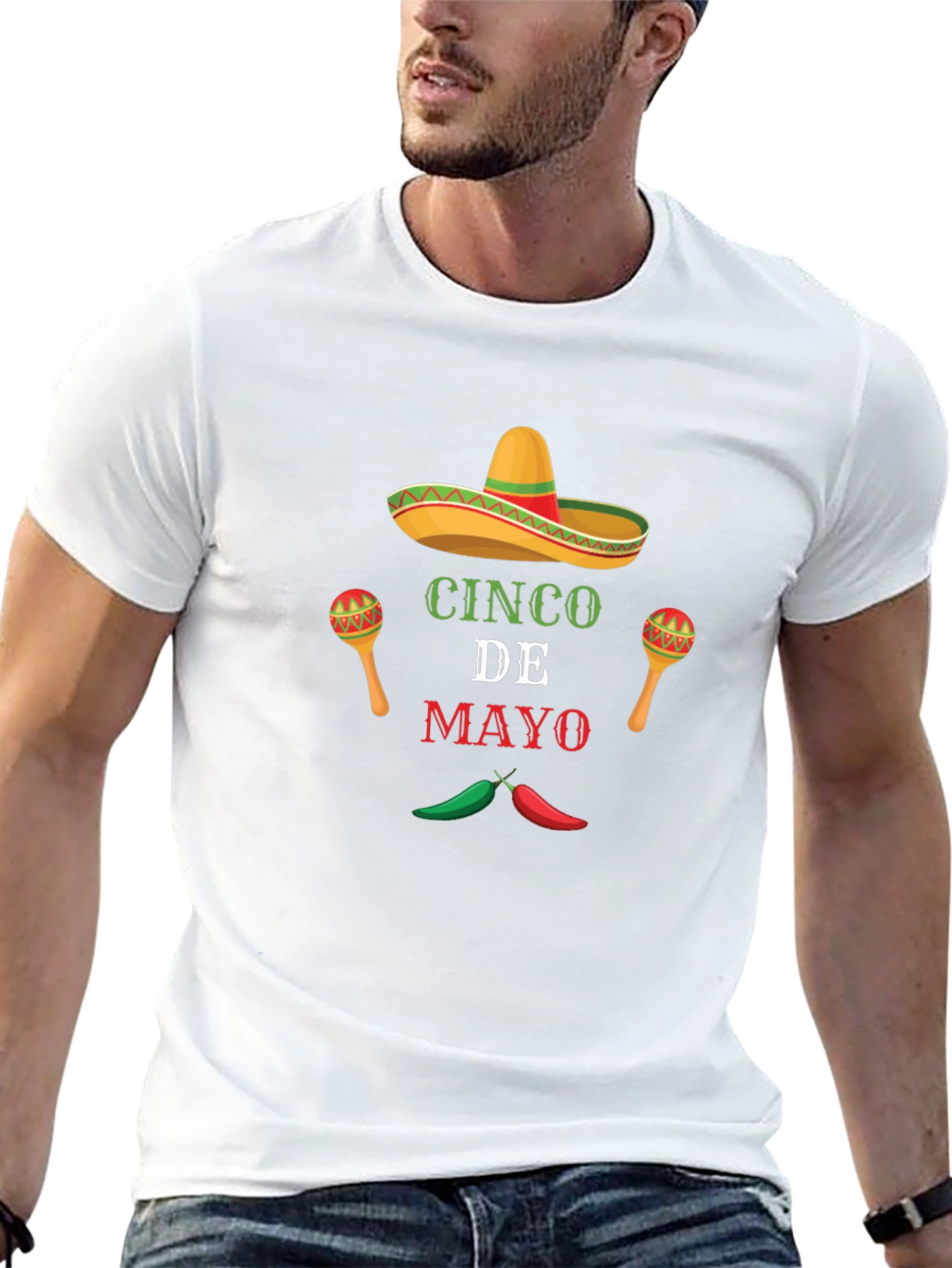 Cinco De Mayo Graphic T-Shirt - Black