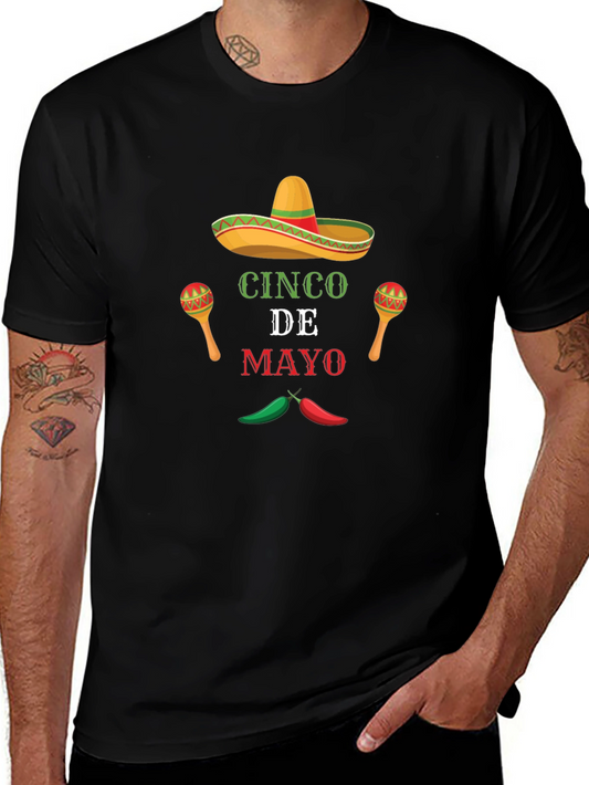Cinco De Mayo Graphic T-Shirt - Black