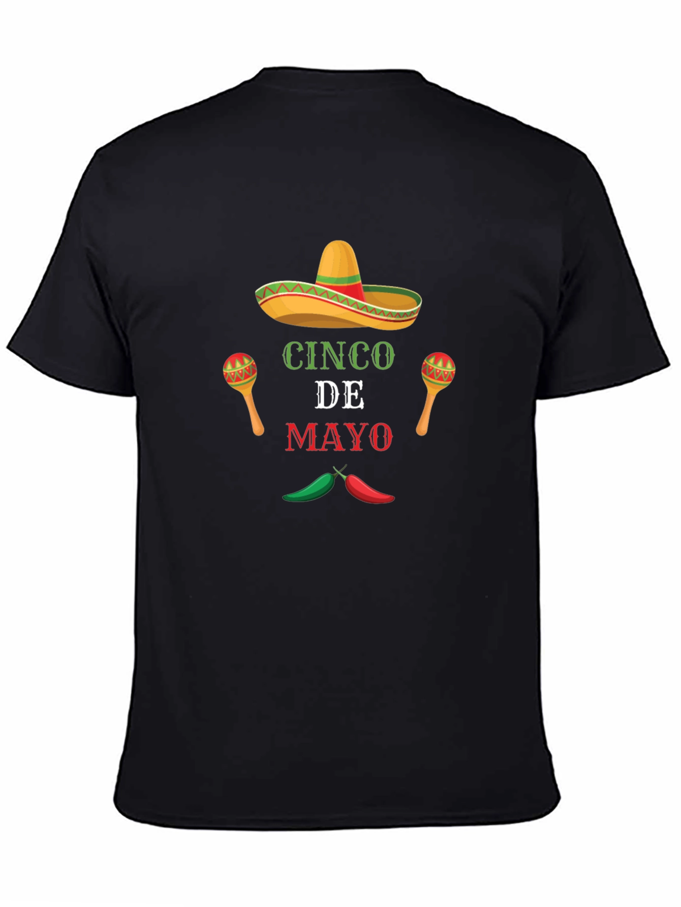 Cinco De Mayo Graphic T-Shirt - Black