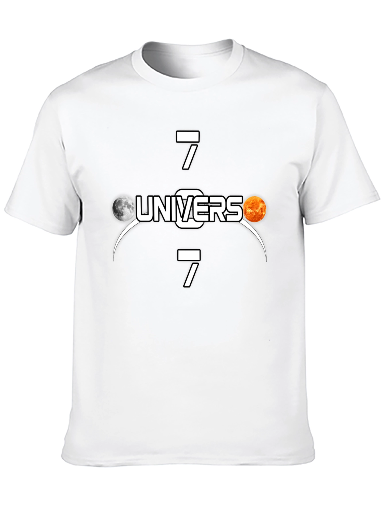 Universe 7 T-Shirt - Black Cotton Tee