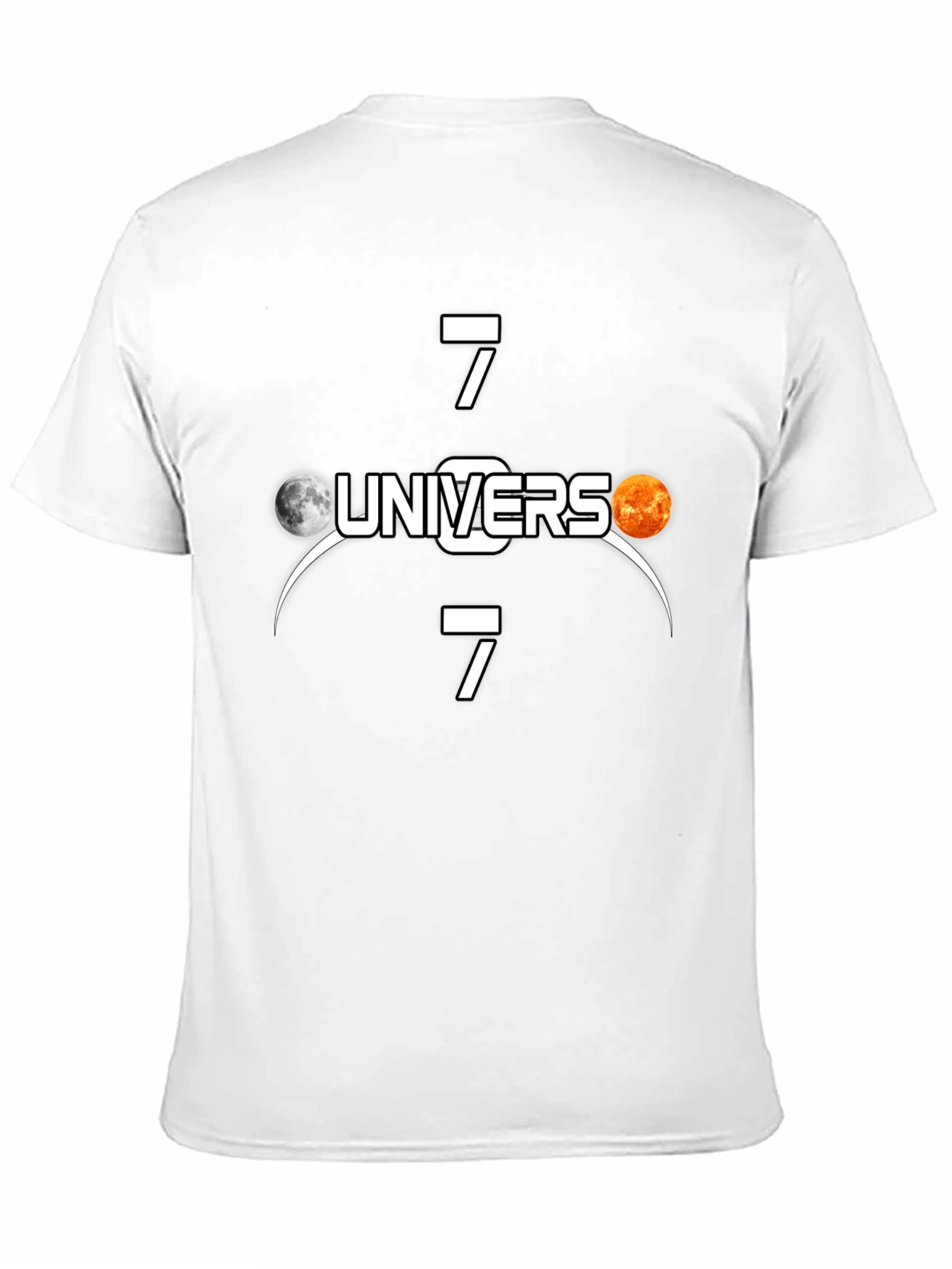 Universe 7 T-Shirt - Black Cotton Tee