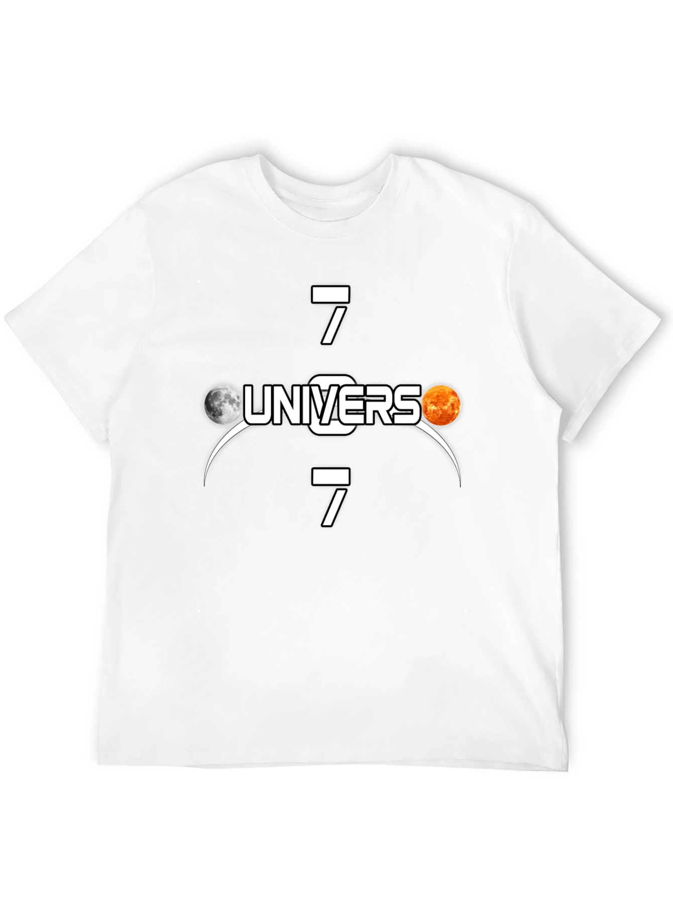 Universe 7 T-Shirt - Black Cotton Tee