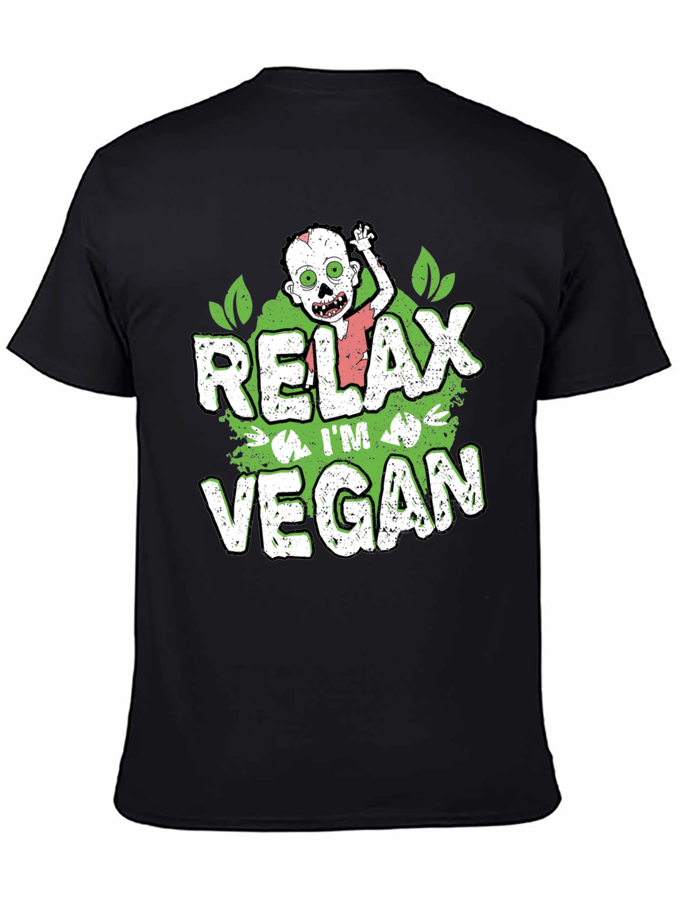 Relax Im Vegan Zombie Graphic T-Shirt