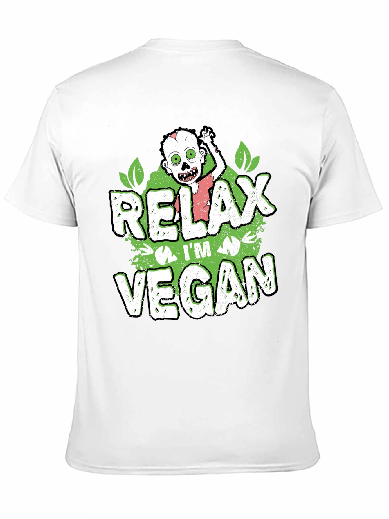 Relax Im Vegan Zombie Graphic T-Shirt
