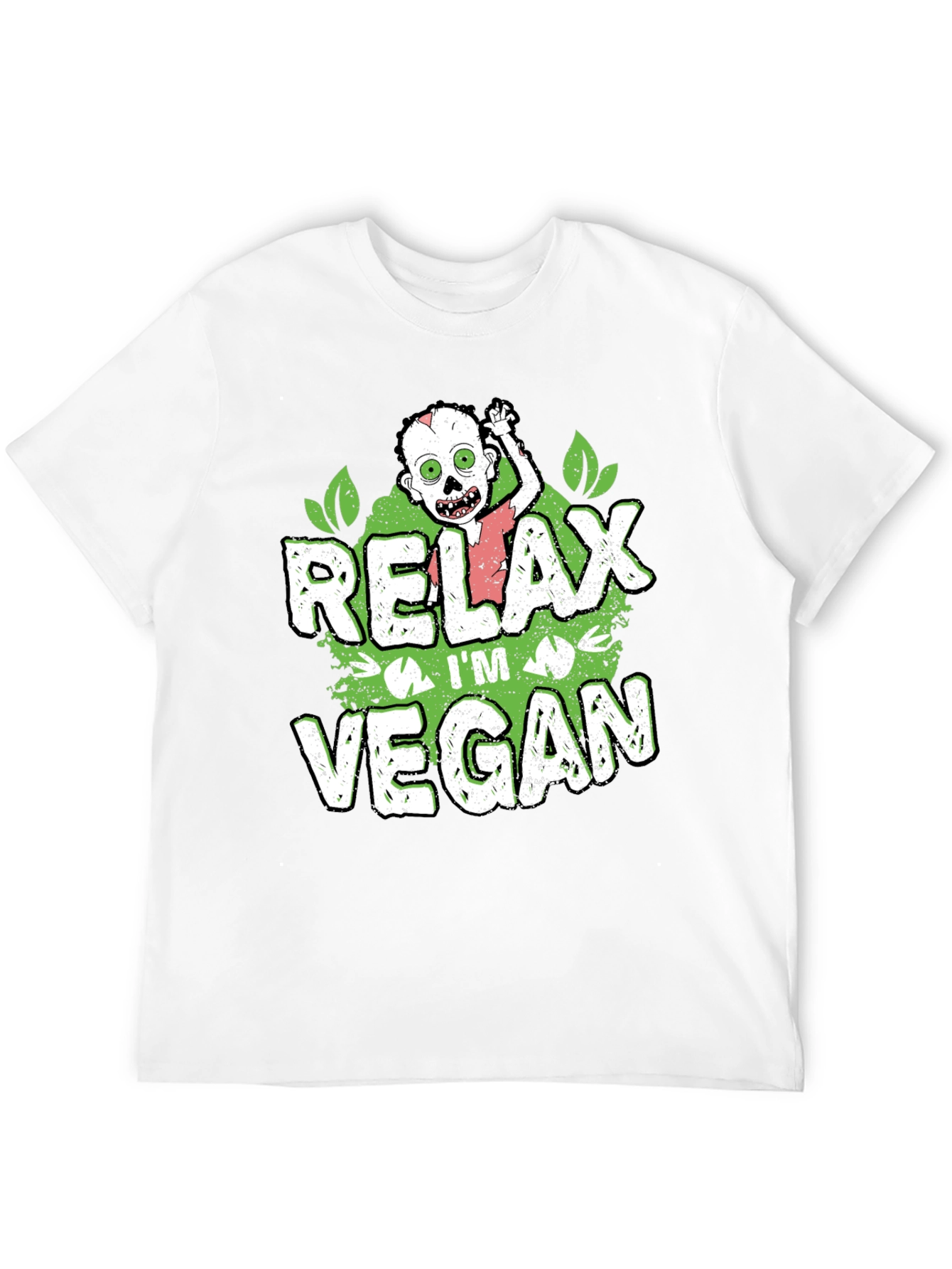 Relax Im Vegan Zombie Graphic T-Shirt