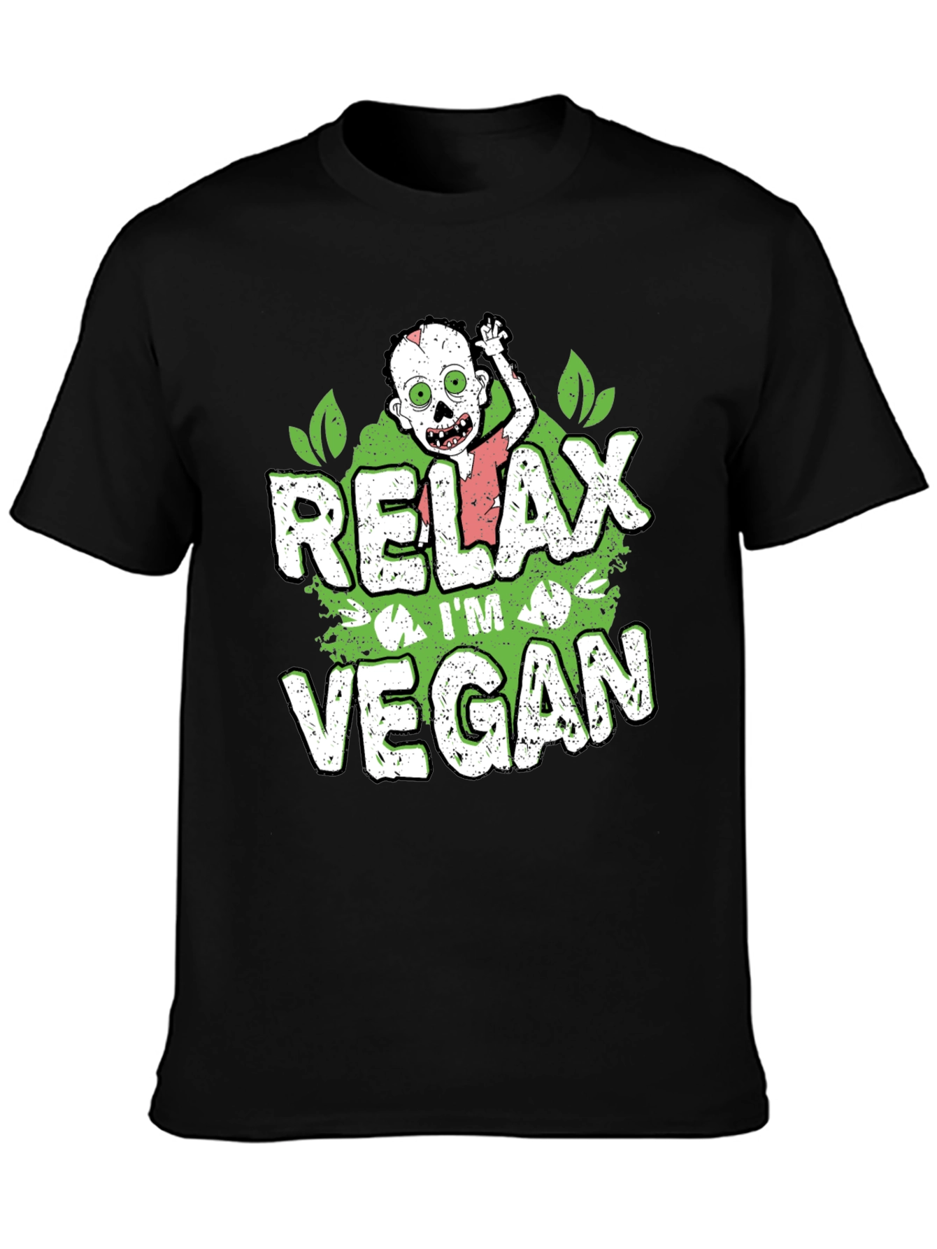 Relax Im Vegan Zombie Graphic T-Shirt