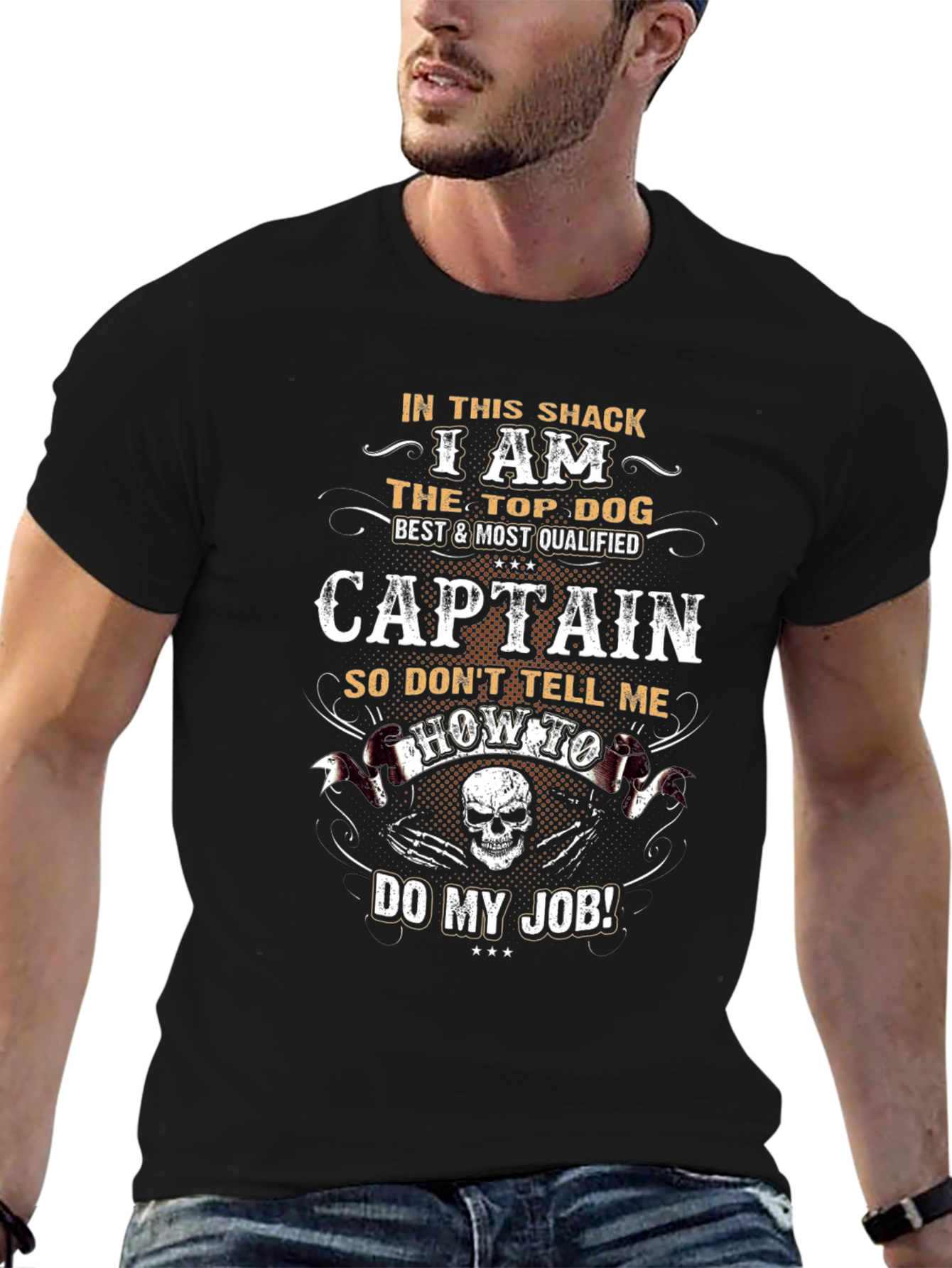 Captain Top Dog Graphic T-Shirt