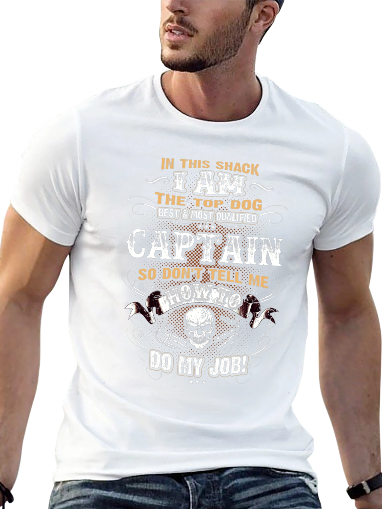 Captain Top Dog Graphic T-Shirt