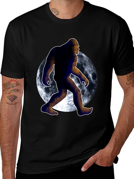 Bigfoot Moon Graphic T-Shirt