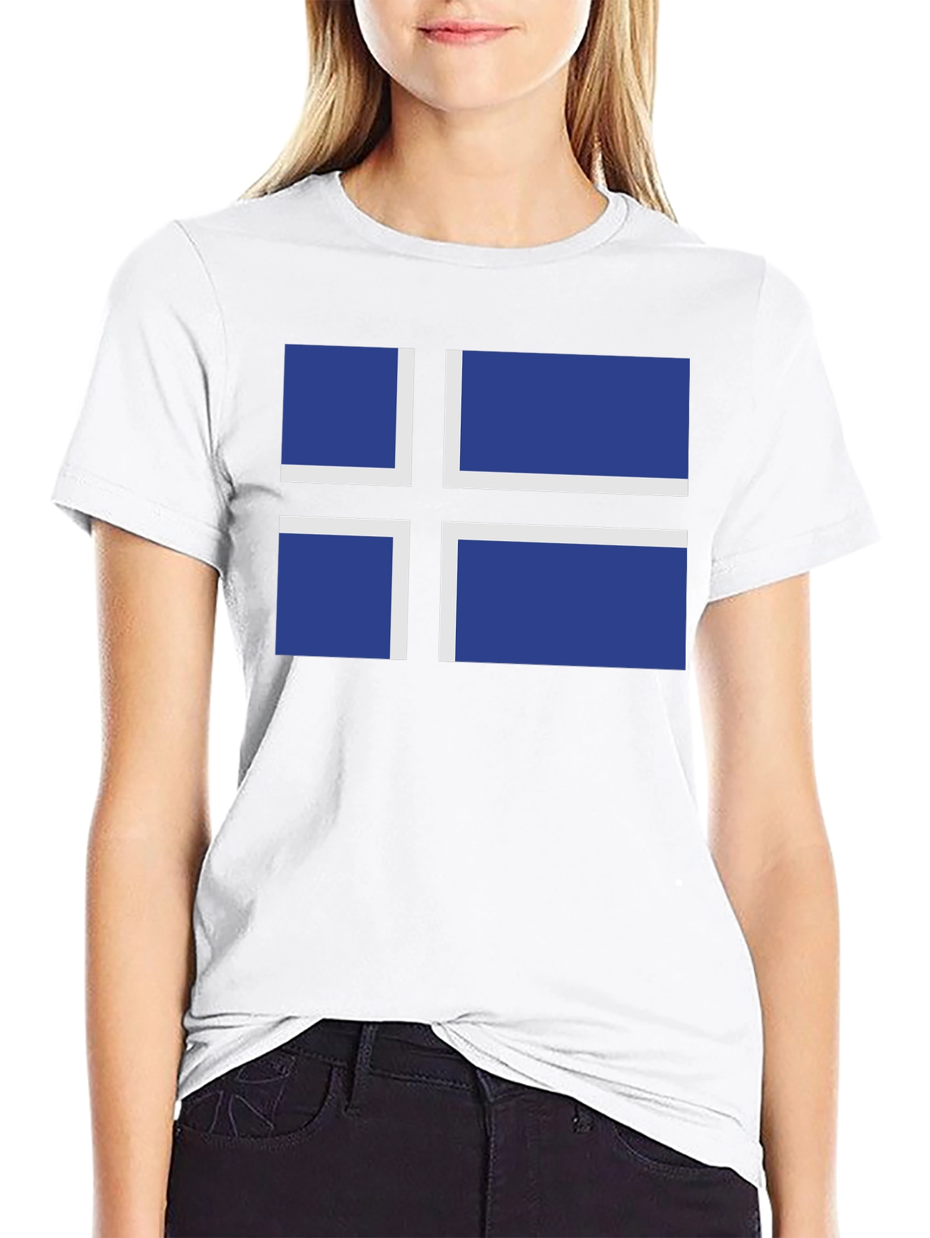 Estonian Flag T-Shirt - Black Crew Neck Tee