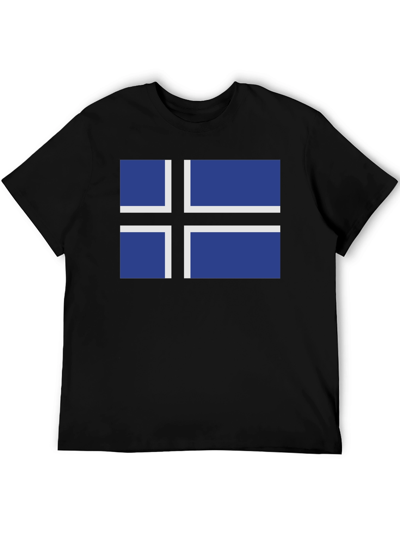 Estonian Flag T-Shirt - Black Crew Neck Tee