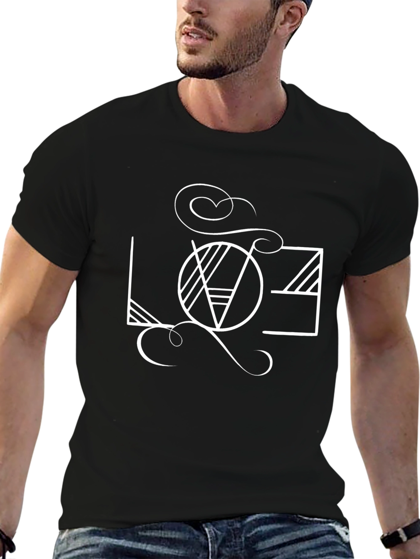 LOVE Graphic Tee - Stylish Black Cotton Shirt