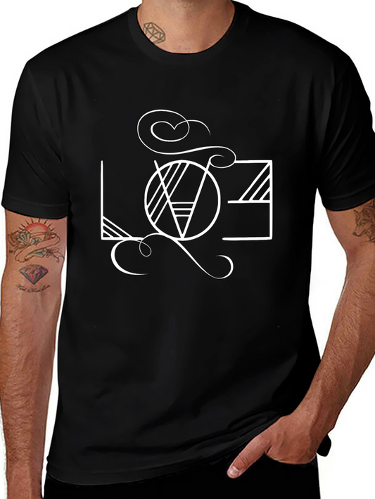 LOVE Graphic Tee - Stylish Black Cotton Shirt