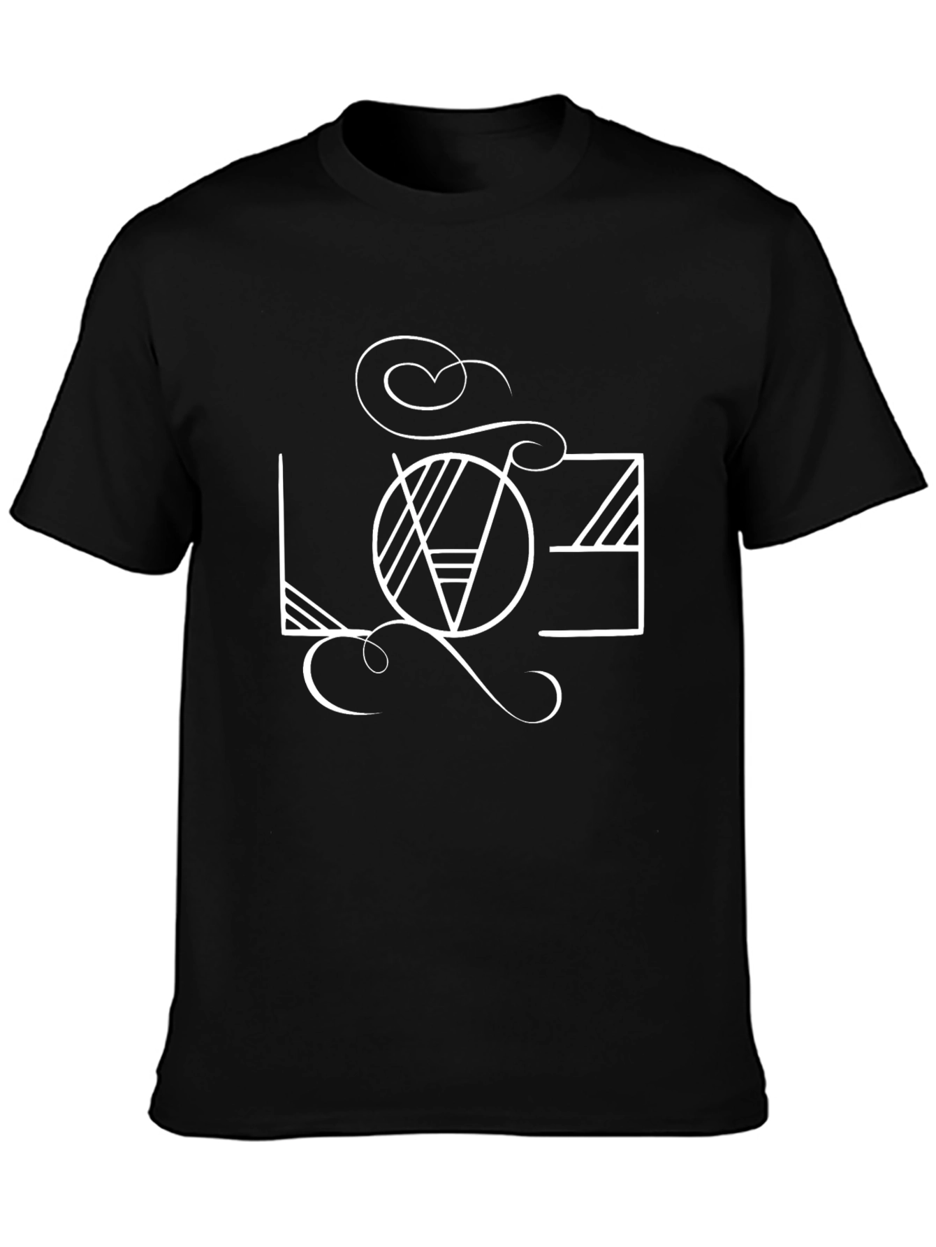 LOVE Graphic Tee - Stylish Black Cotton Shirt