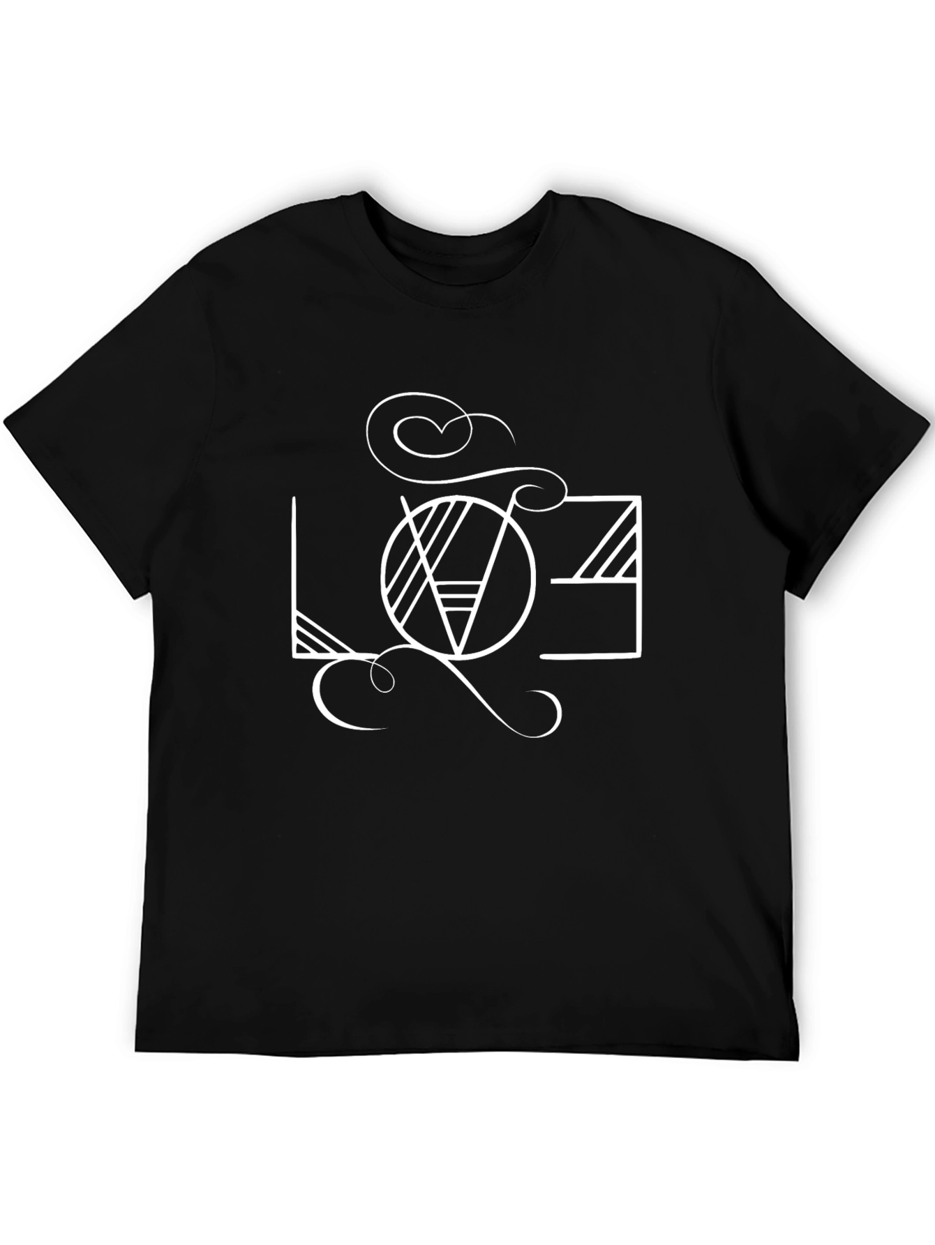 LOVE Graphic Tee - Stylish Black Cotton Shirt