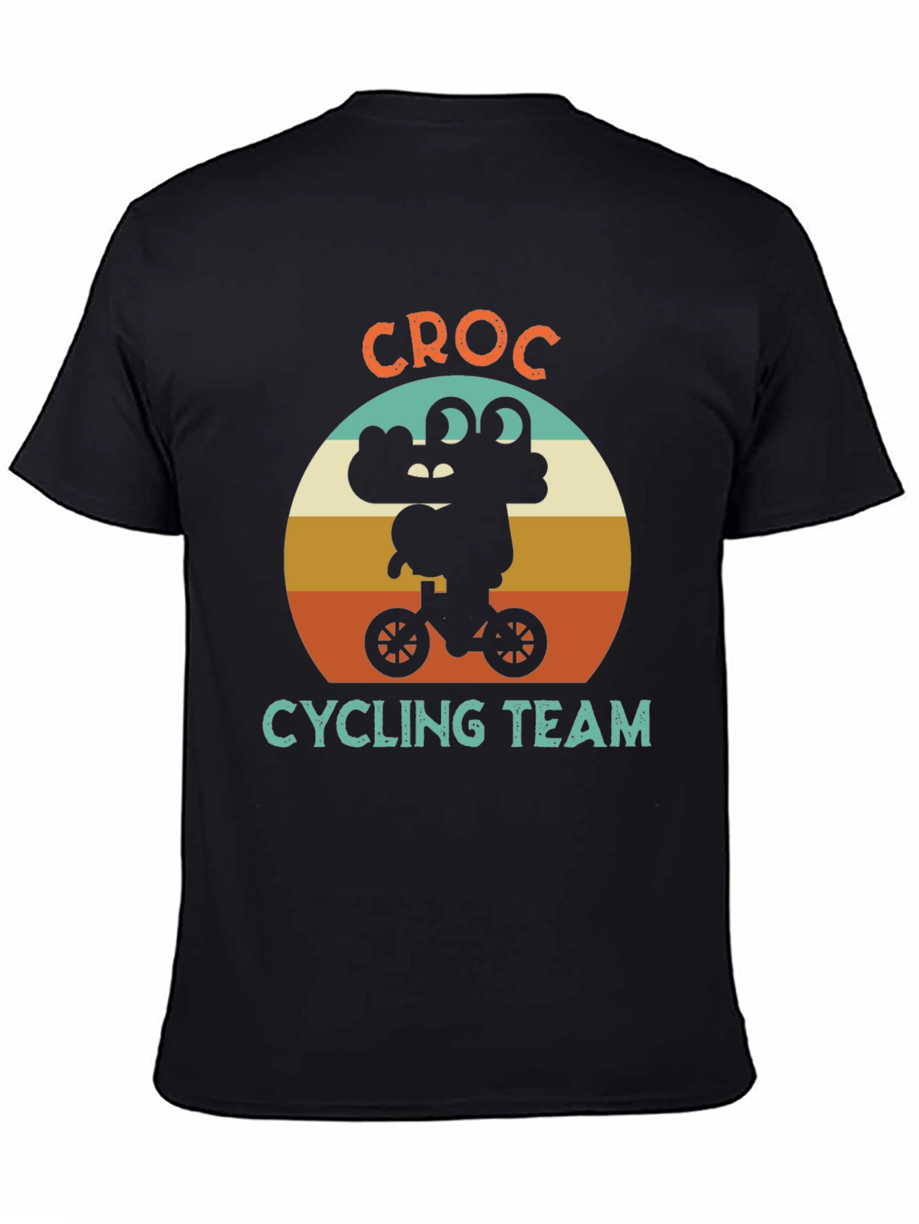 Croc Cycling Team Graphic T-Shirt - Black Cotton Tee