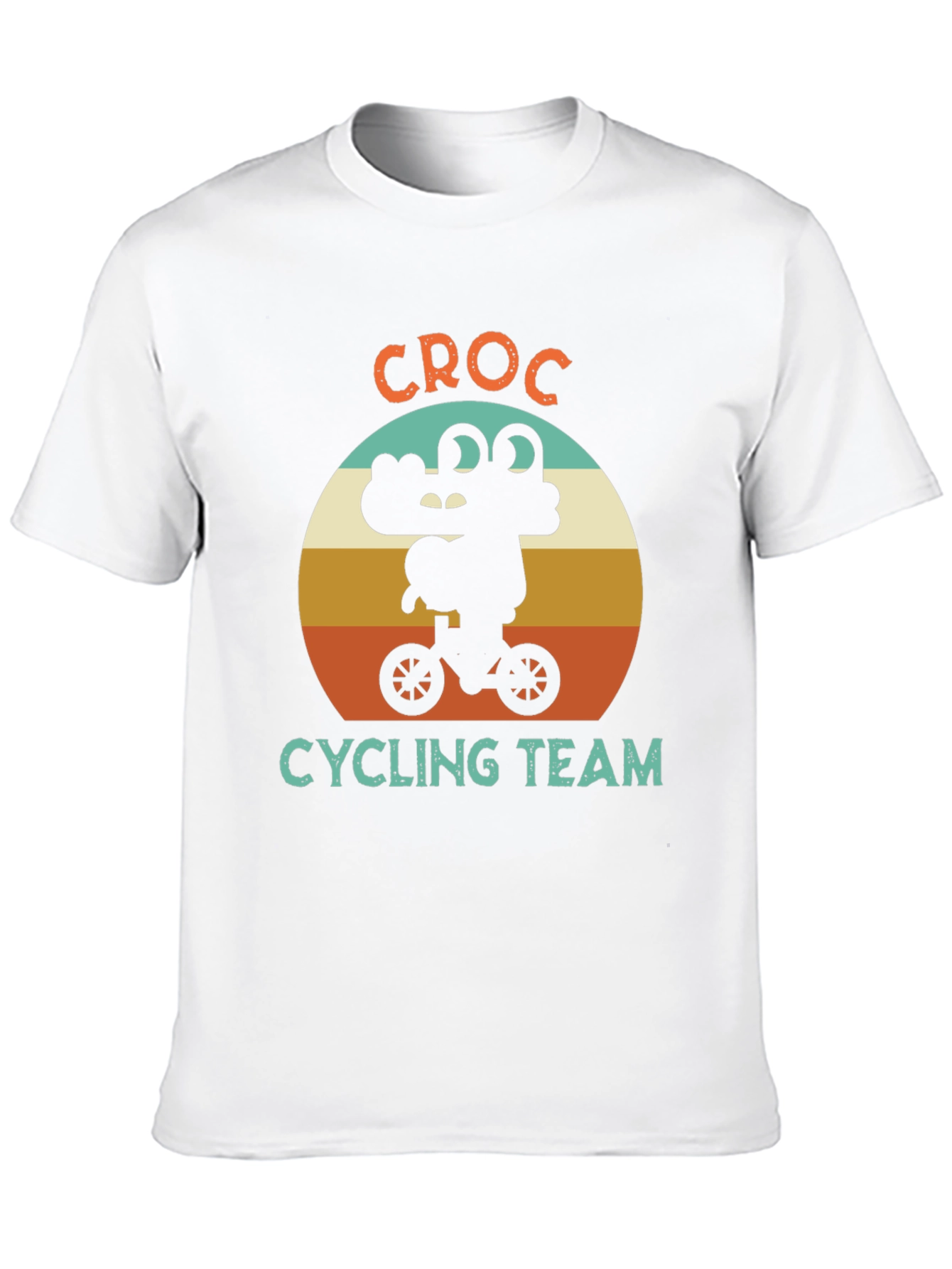 Croc Cycling Team Graphic T-Shirt - Black Cotton Tee