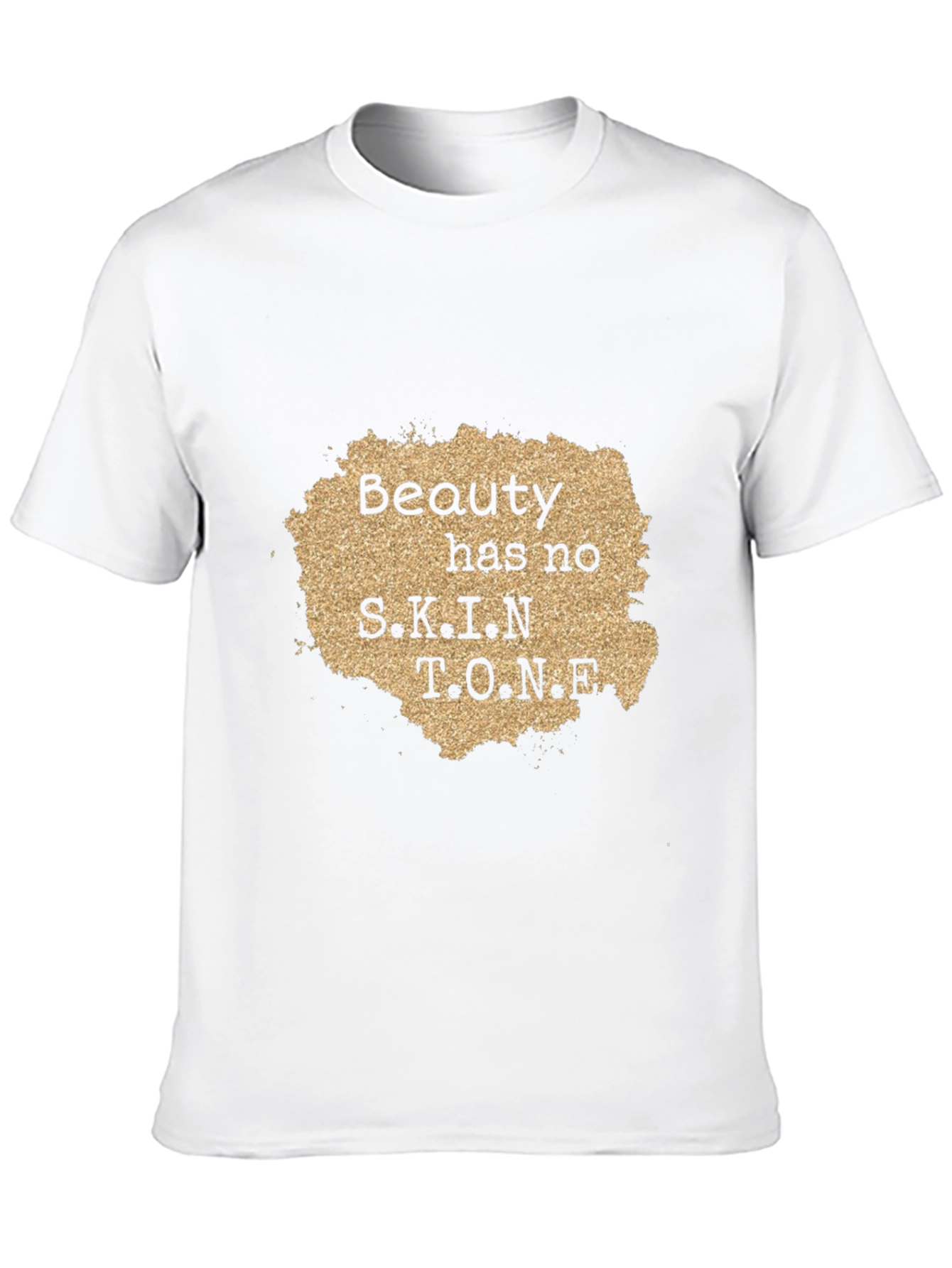 Beauty Has No Skin Tone Graphic Tee - Black