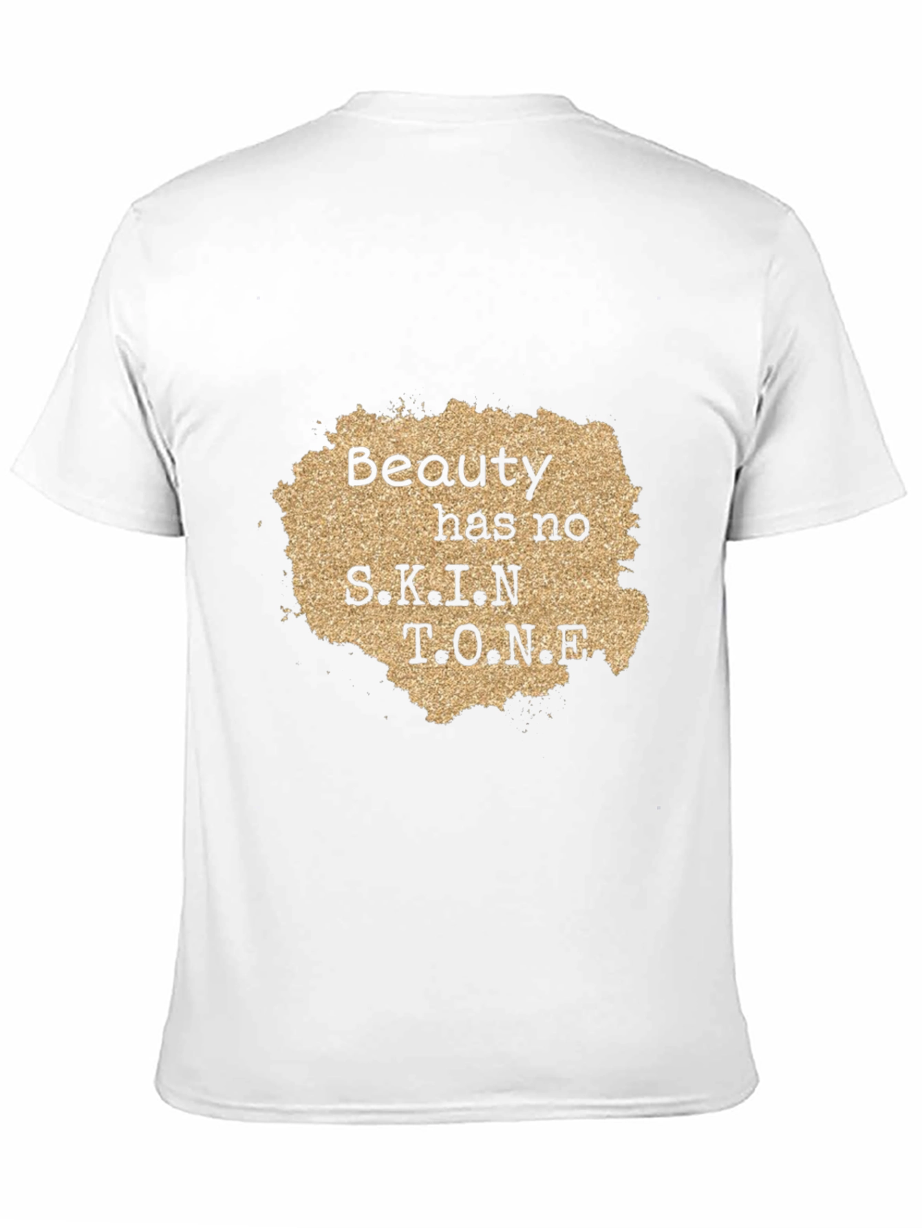 Beauty Has No Skin Tone Graphic Tee - Black
