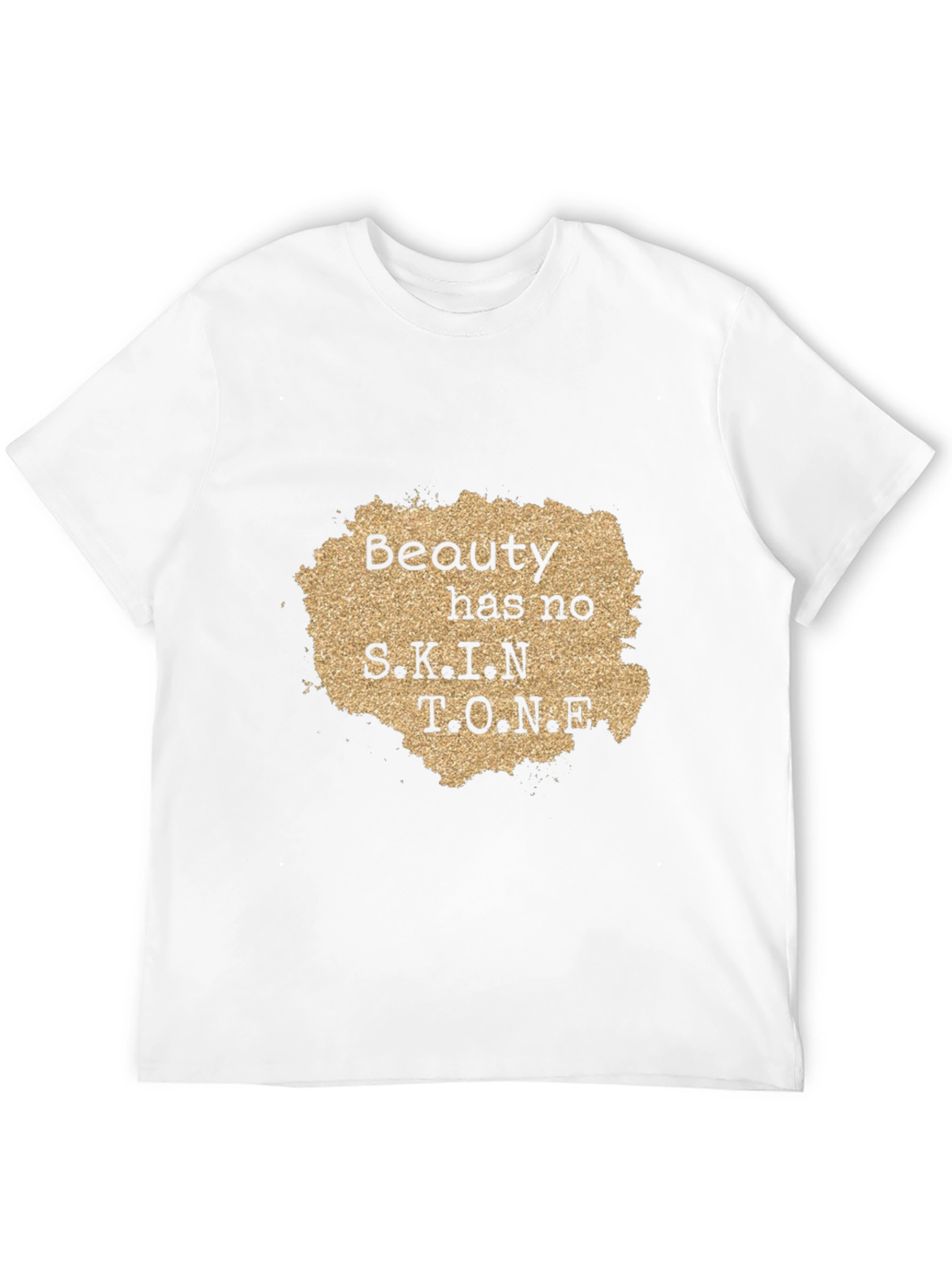 Beauty Has No Skin Tone Graphic Tee - Black