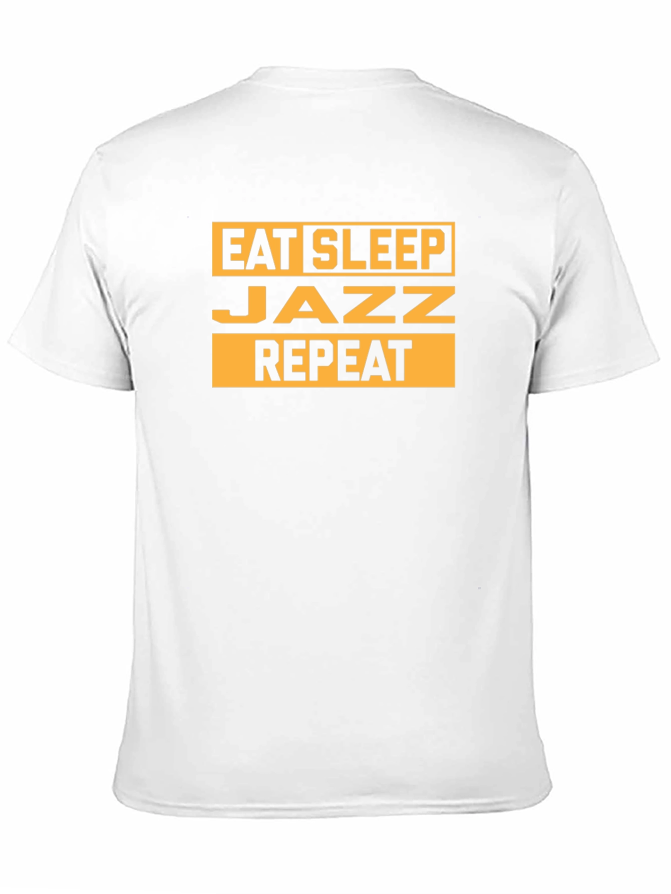 Eat Sleep Jazz Repeat Black Graphic Tee