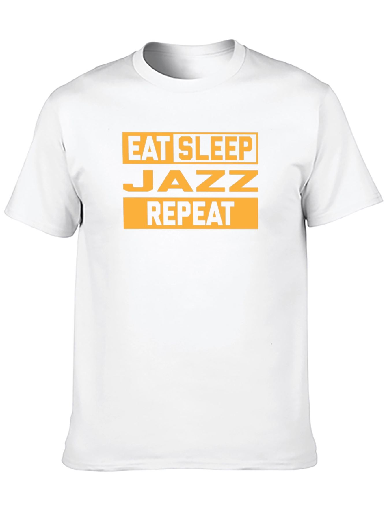 Eat Sleep Jazz Repeat Black Graphic Tee