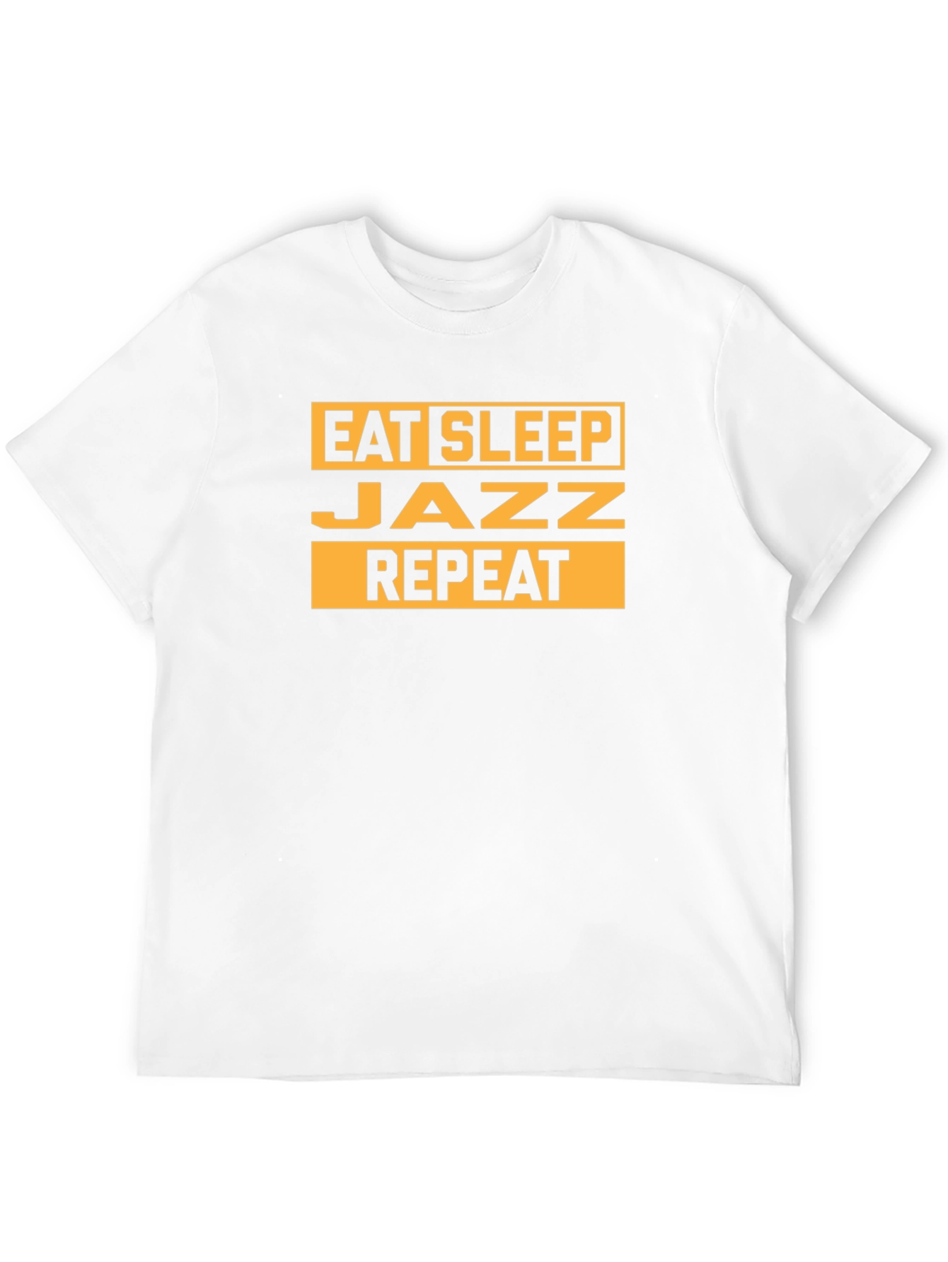 Eat Sleep Jazz Repeat Black Graphic Tee
