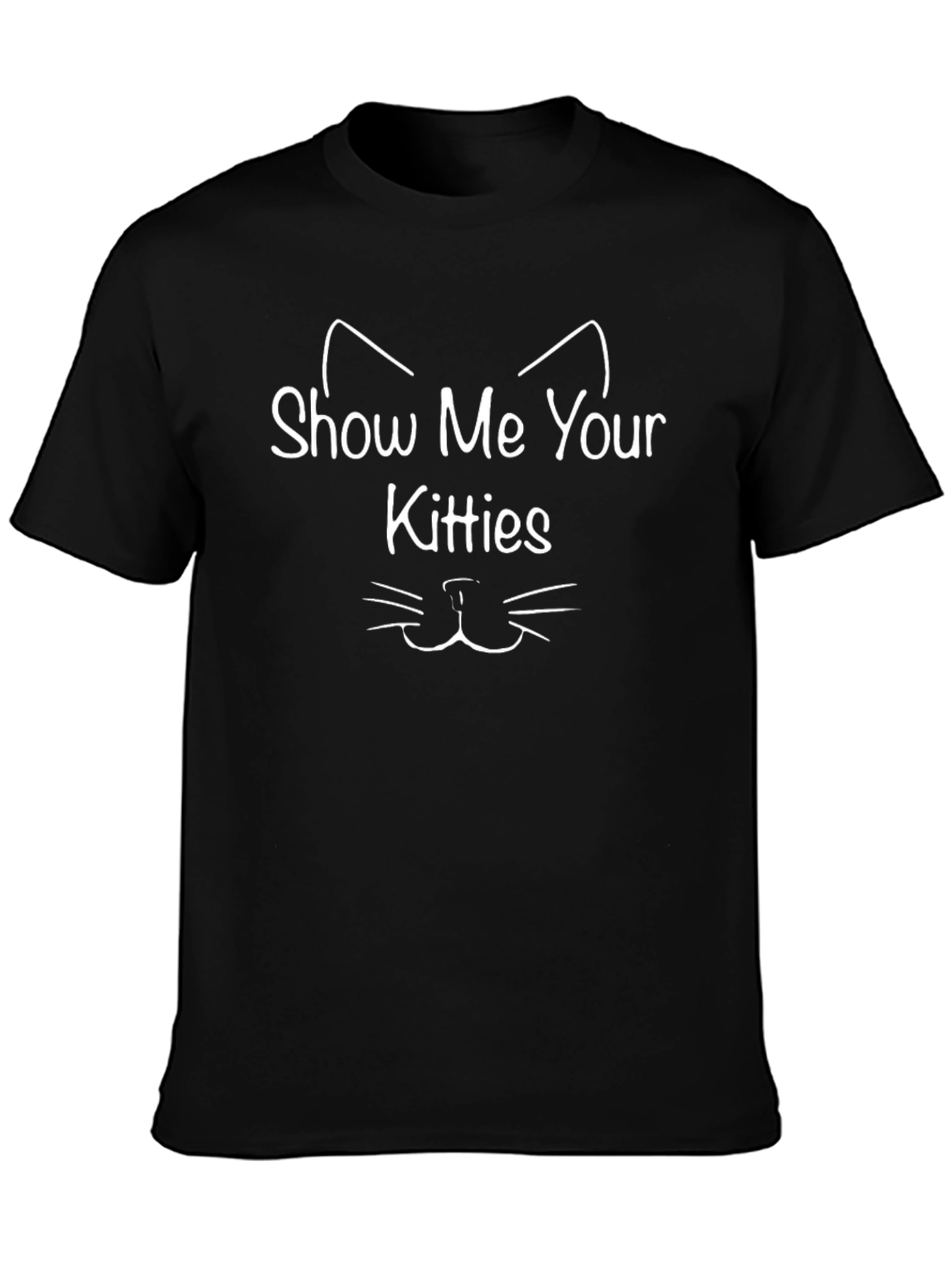 Show Me Your Kitties Graphic Tee - Black