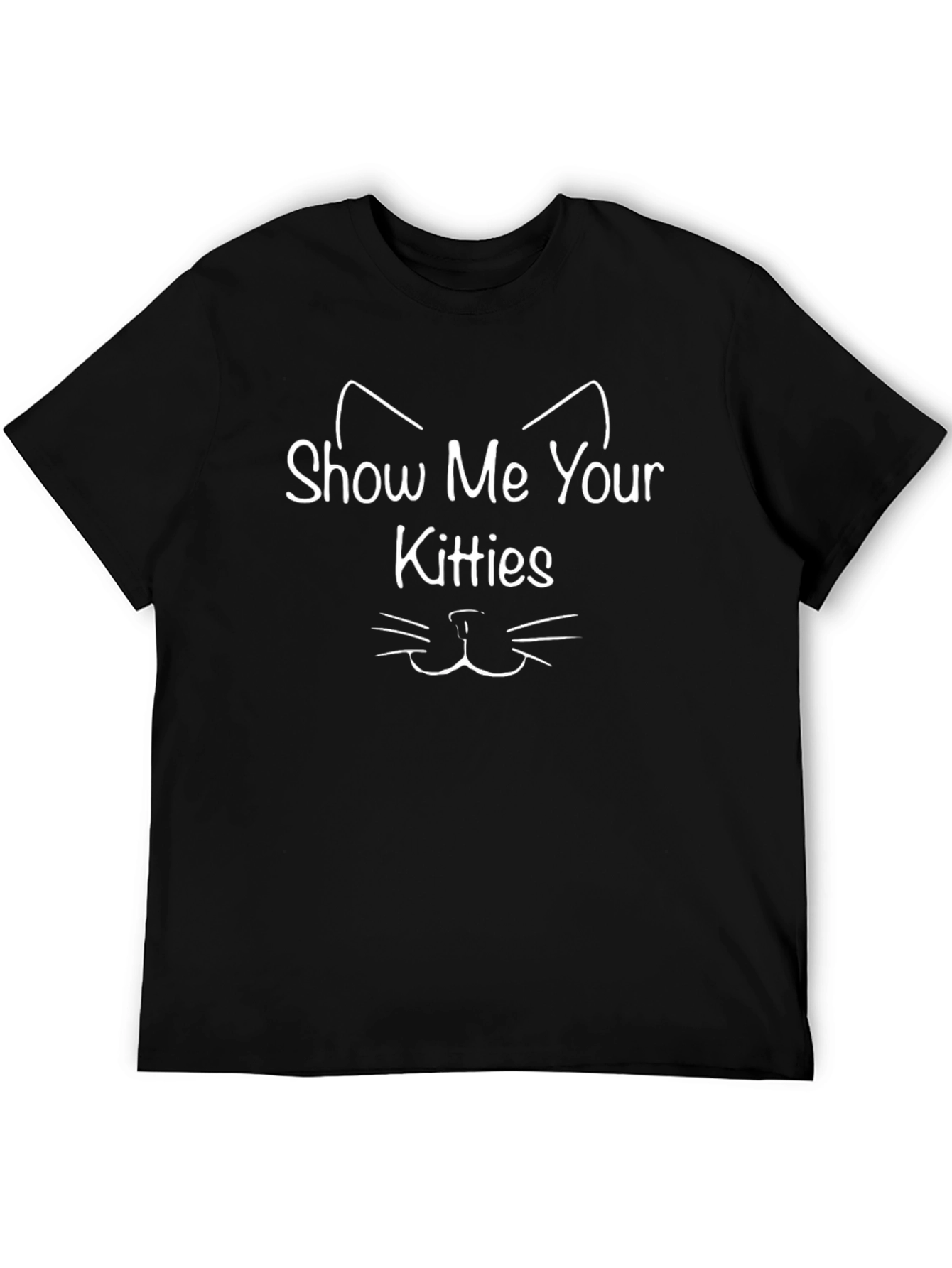 Show Me Your Kitties Graphic Tee - Black