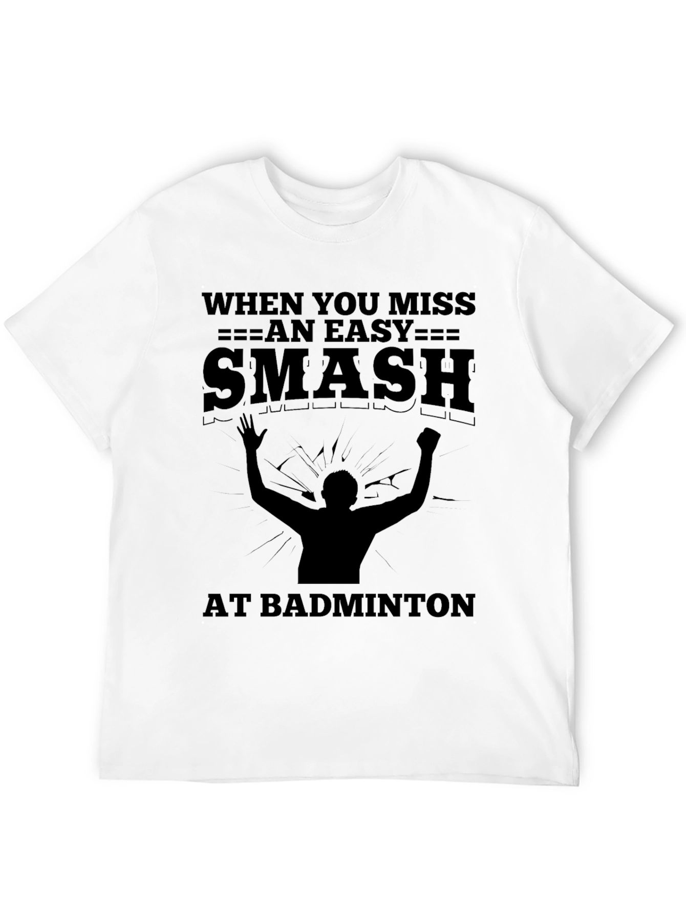 Funny Badminton Smash T-Shirt