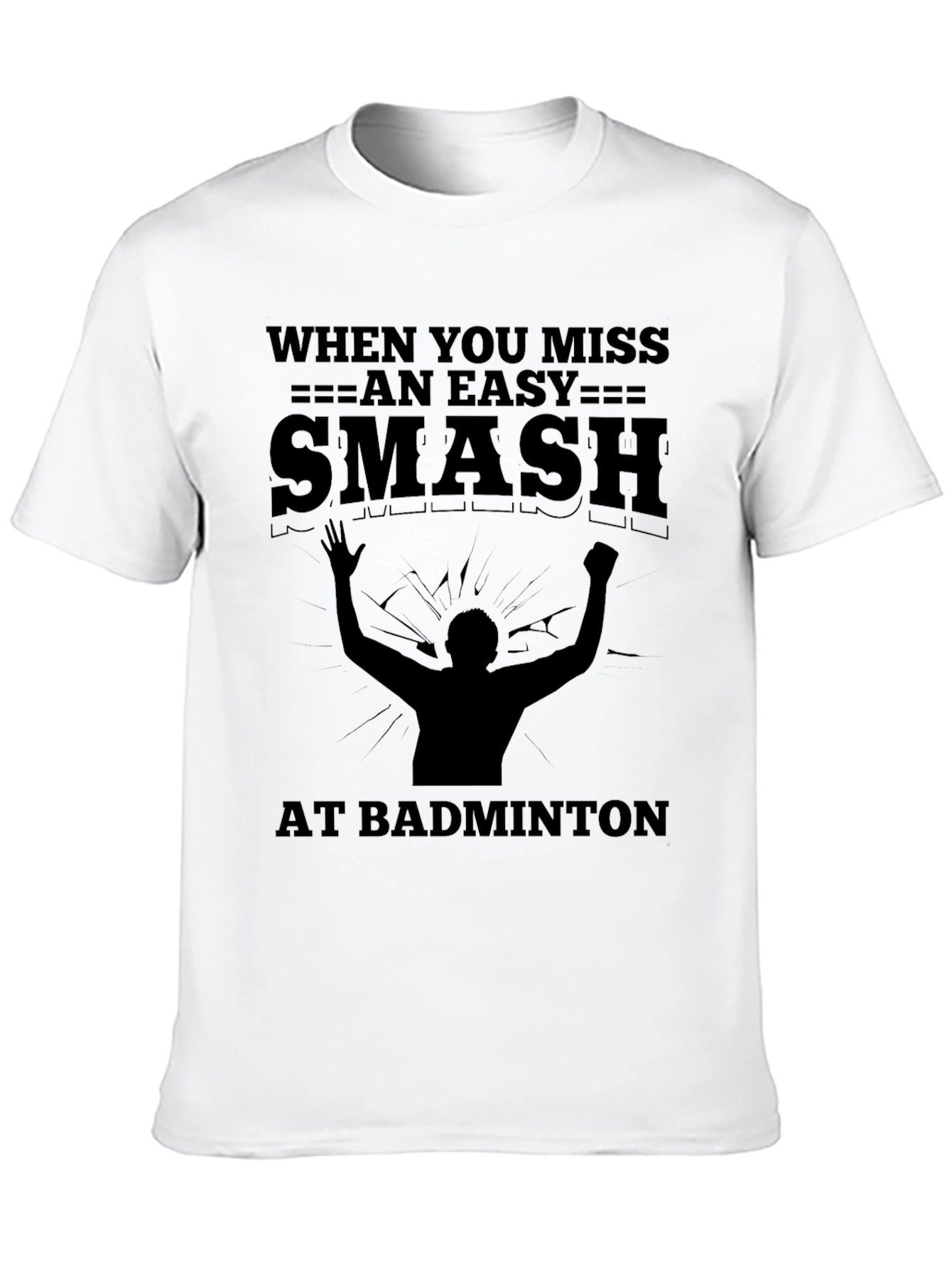 Funny Badminton Smash T-Shirt