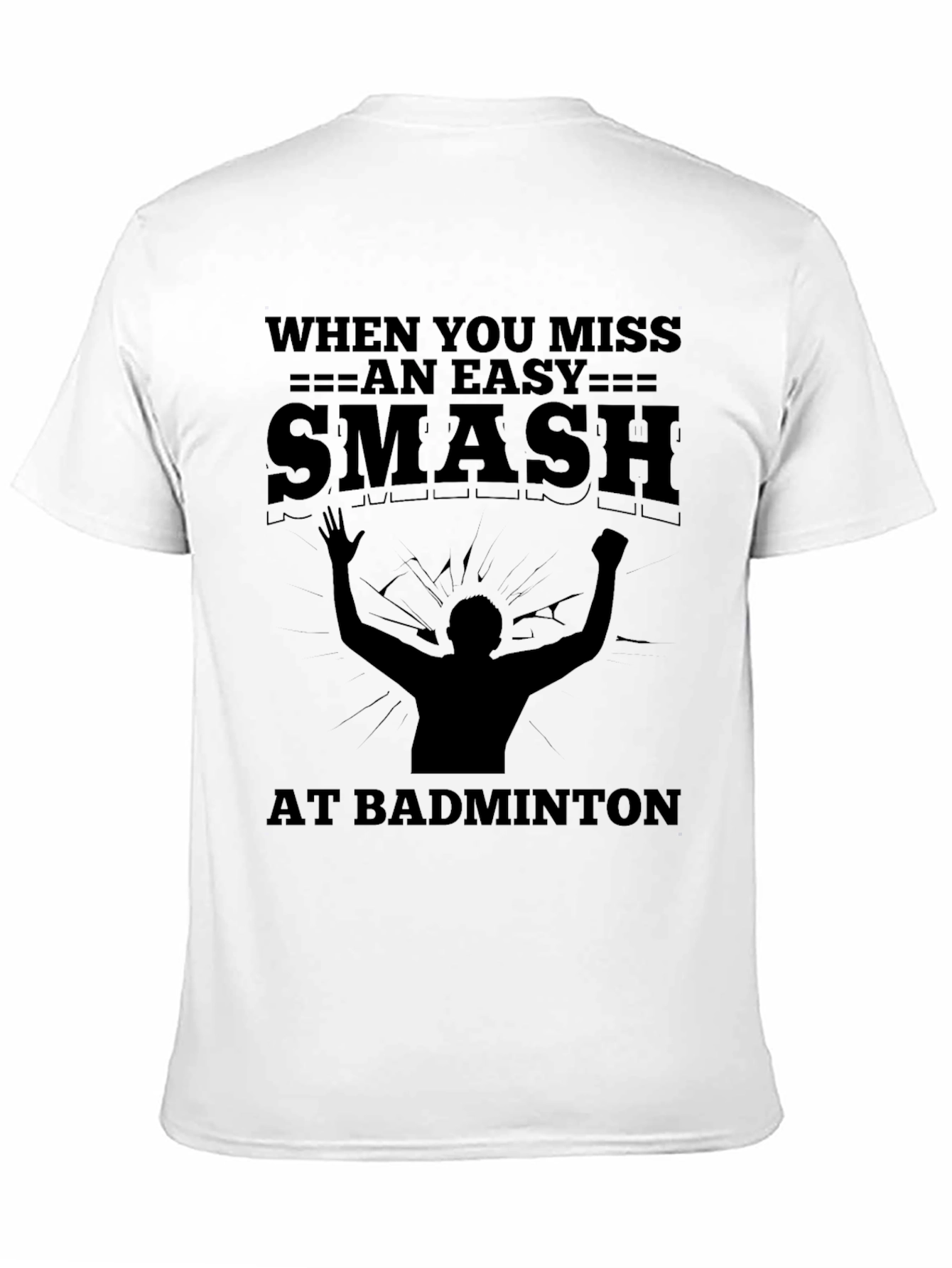 Funny Badminton Smash T-Shirt
