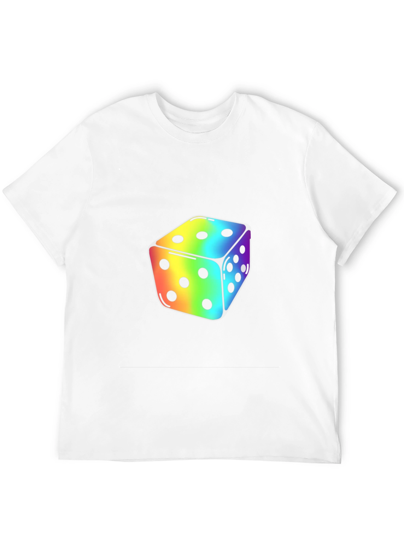 Rainbow Dice Graphic Tee - Stylish Casual Wear