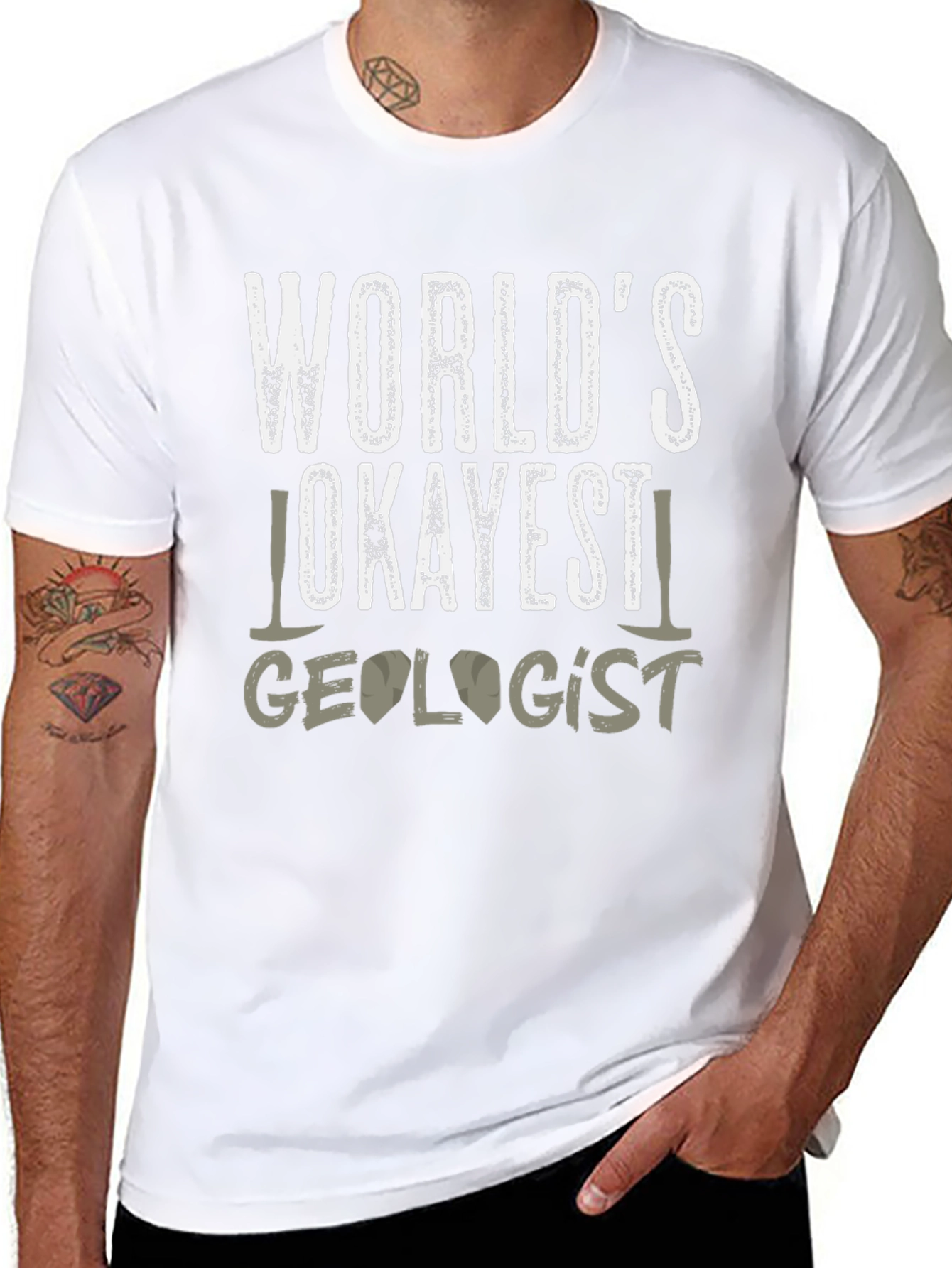 Worlds Okayest Geologist Graphic Tee