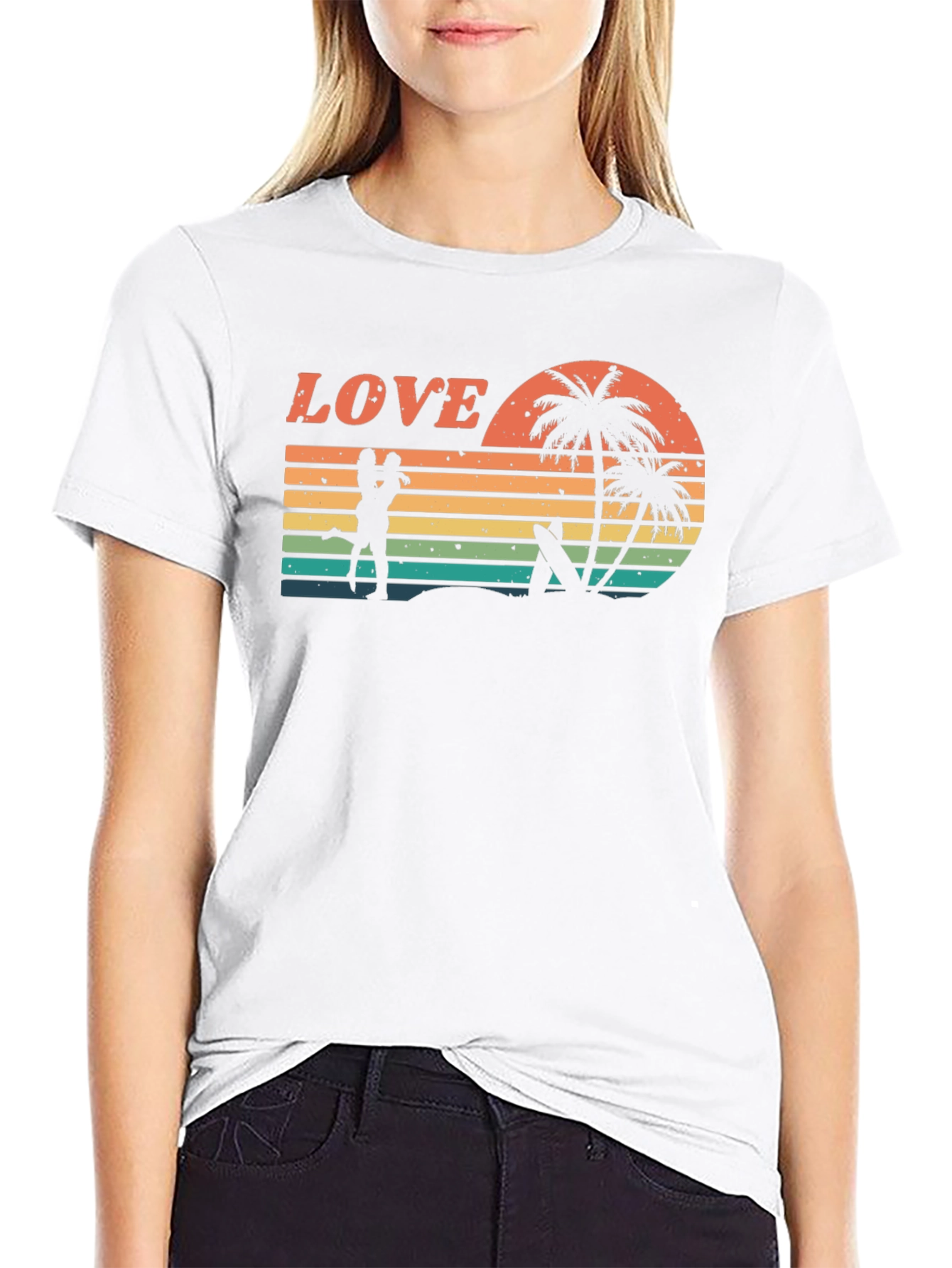 Retro Sunset Love T-Shirt
