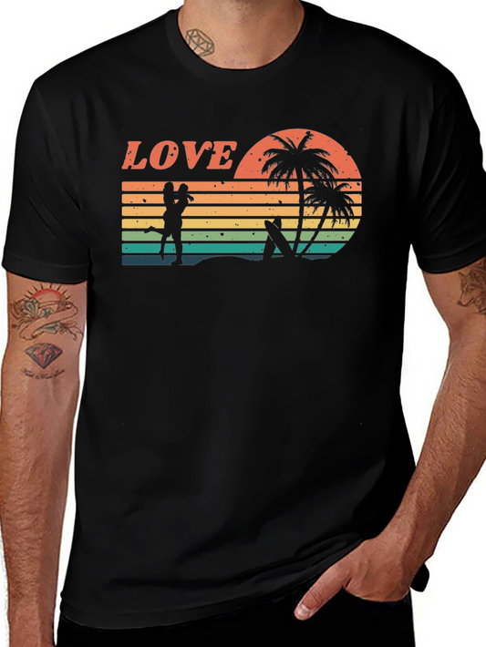Retro Sunset Love T-Shirt